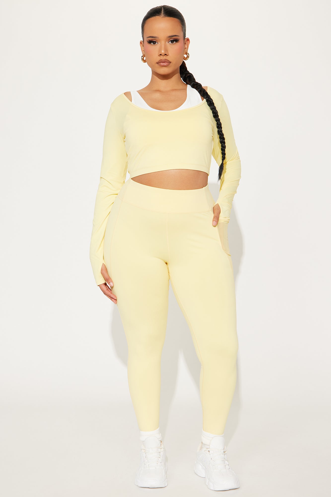 Match Point Active Legging - Butter Yellow - Image 4