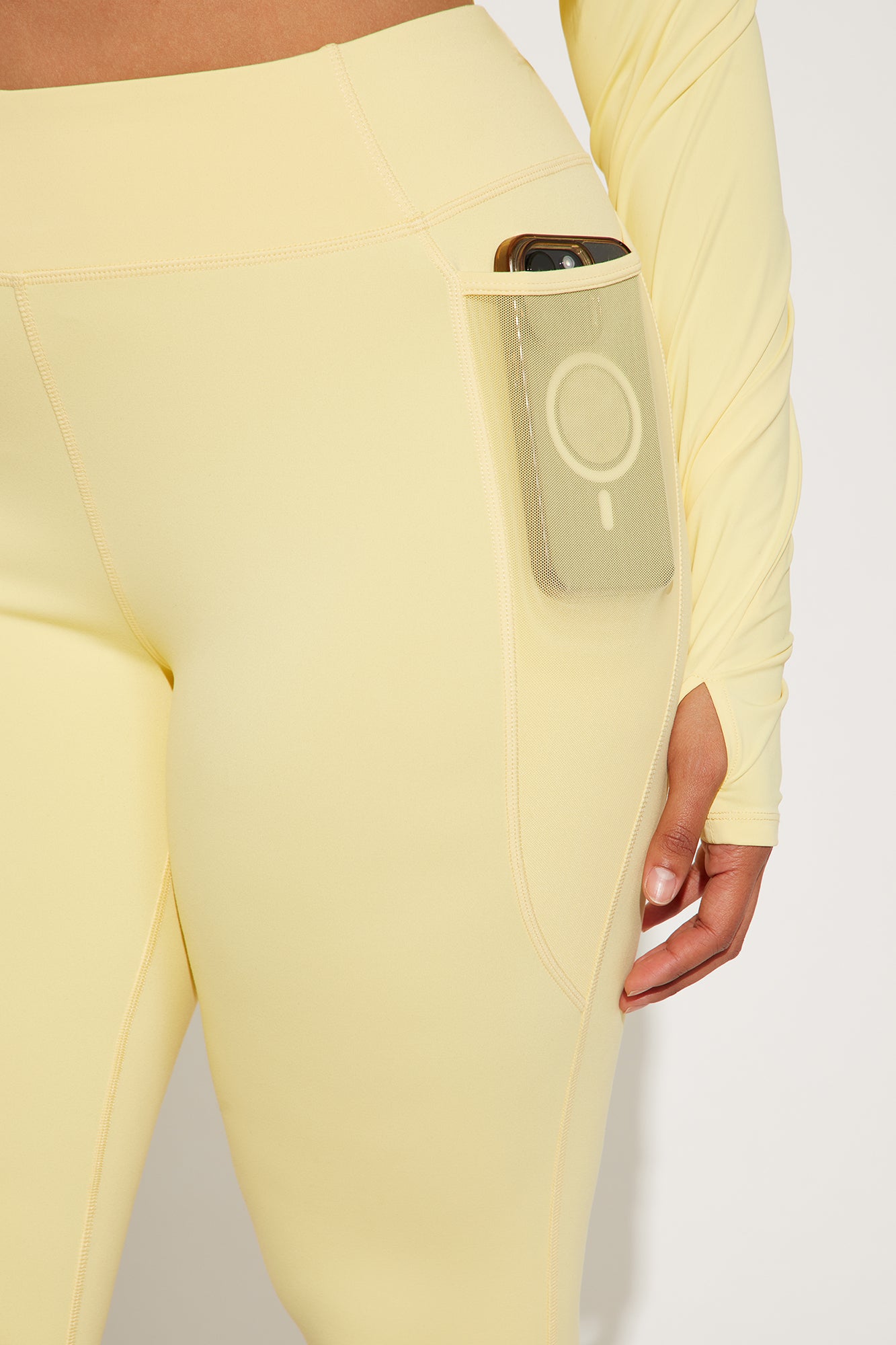 Match Point Active Legging - Butter Yellow - Image 6