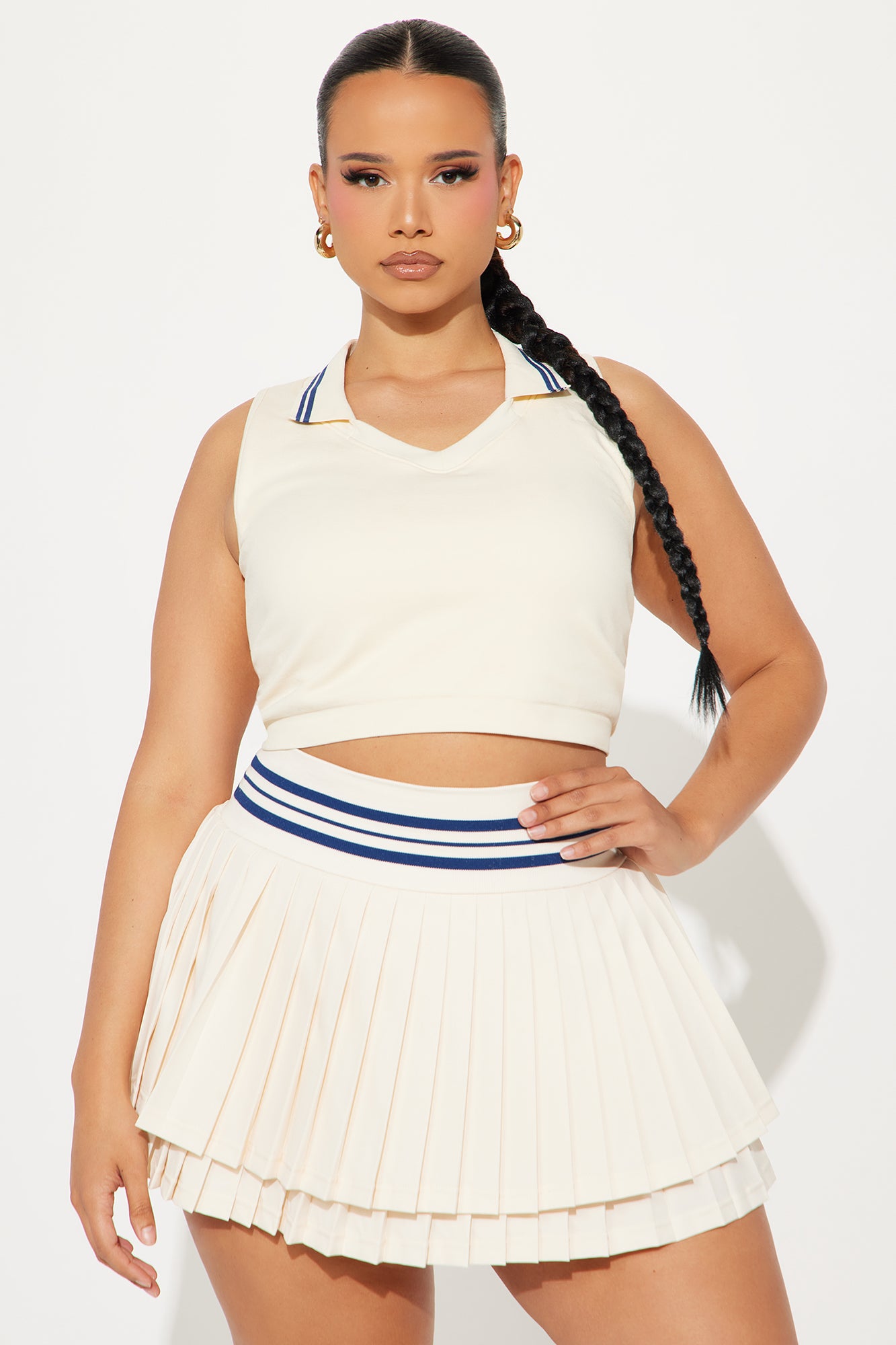 Caddy Crew Flex Seamless Active Top - Cream - Image 6