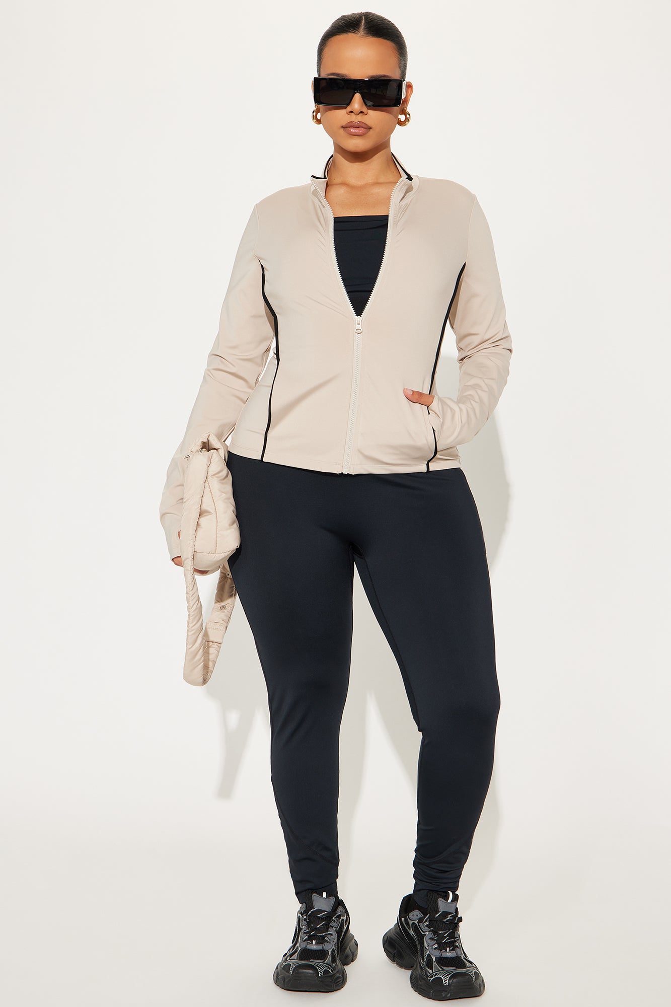 Baseline Elevate Active Jacket - Light Taupe - Image 5