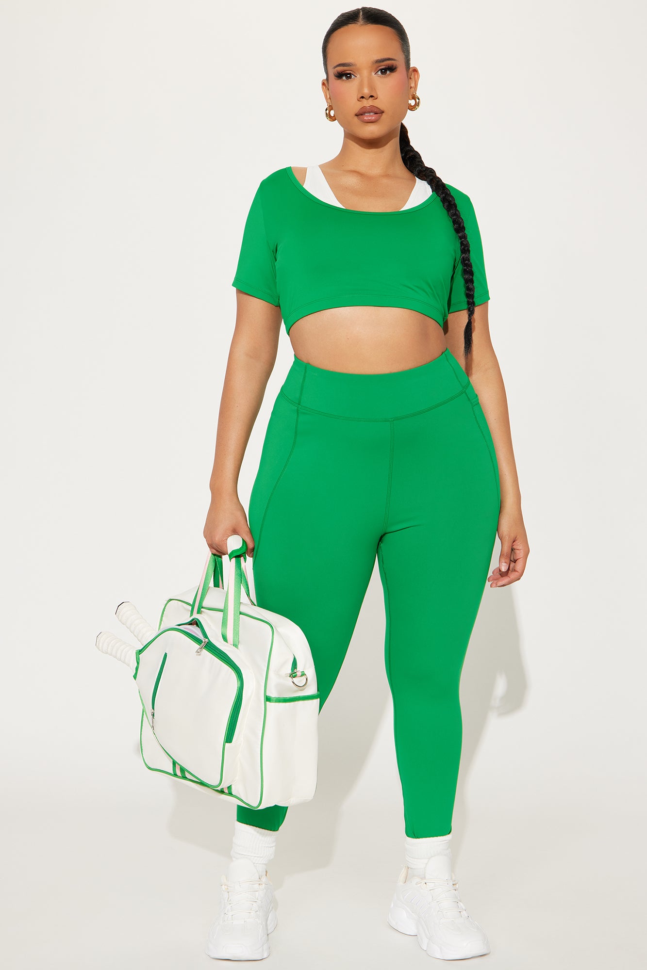 Match Point Twofer Active Top - Kelly Green - Image 5