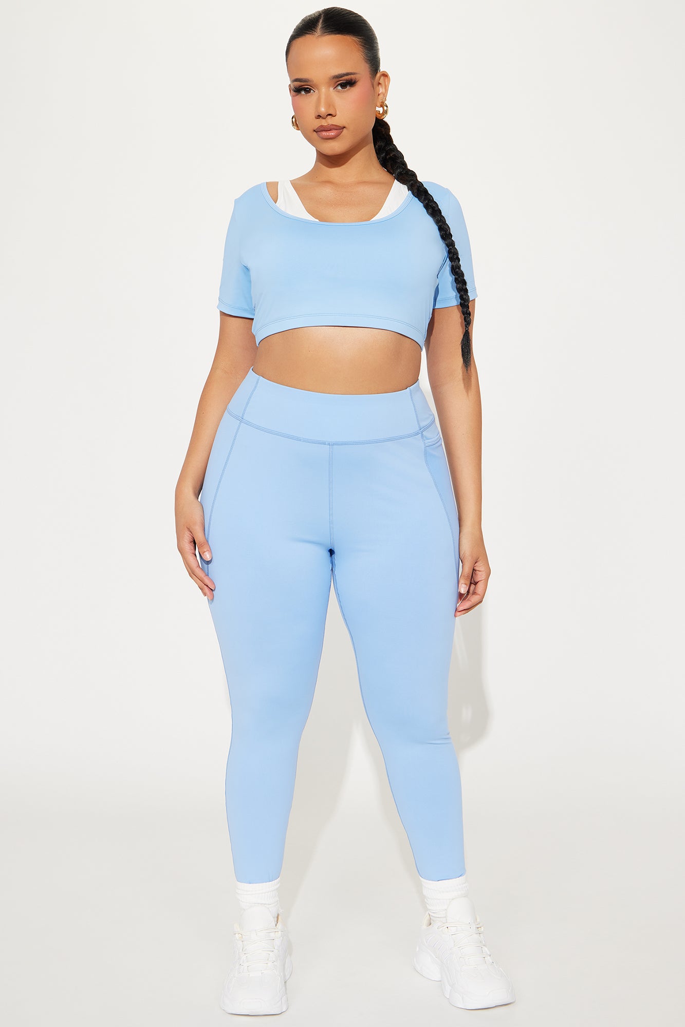 Match Point Twofer Active Top - Light Blue - Image 5