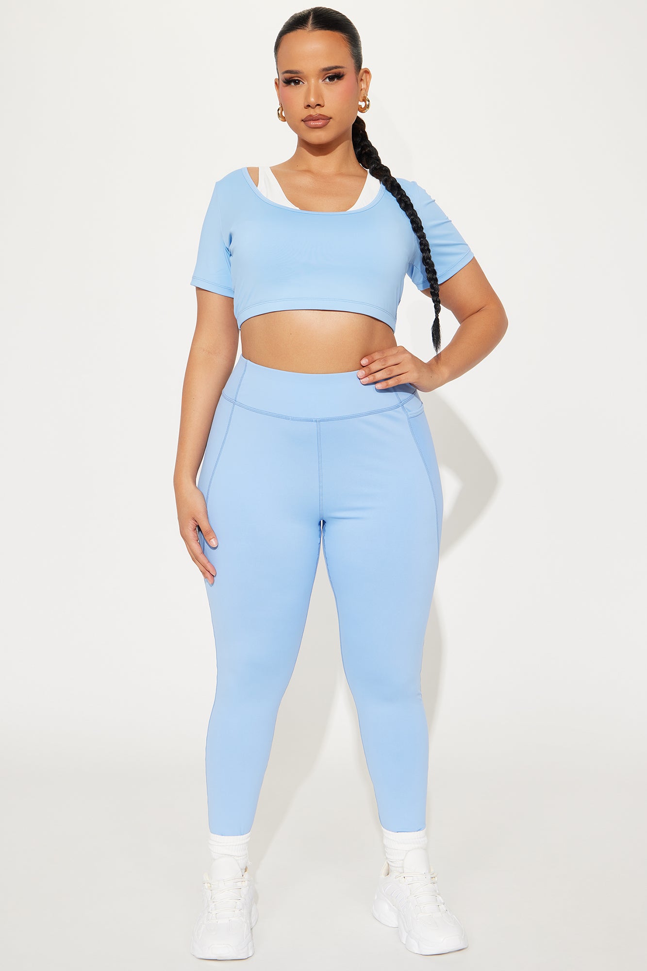 Match Point Active Legging - Light Blue - Image 4