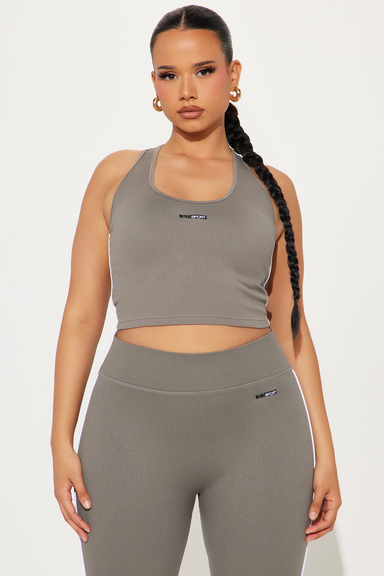 Court Cutie Effortless Seamless Active Top - Charcoal - Image 6