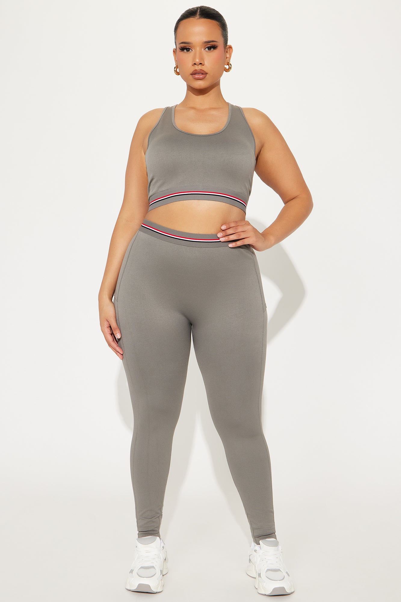 Power Up Flex Seamless Sports Bra - Charcoal - Image 6