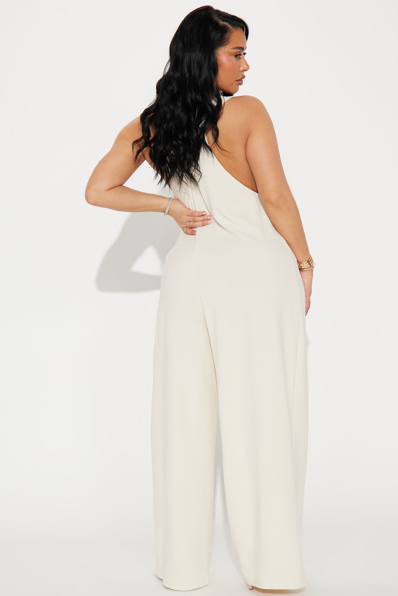 Lilybeth Overall Jumpsuit - Cream - Image 3