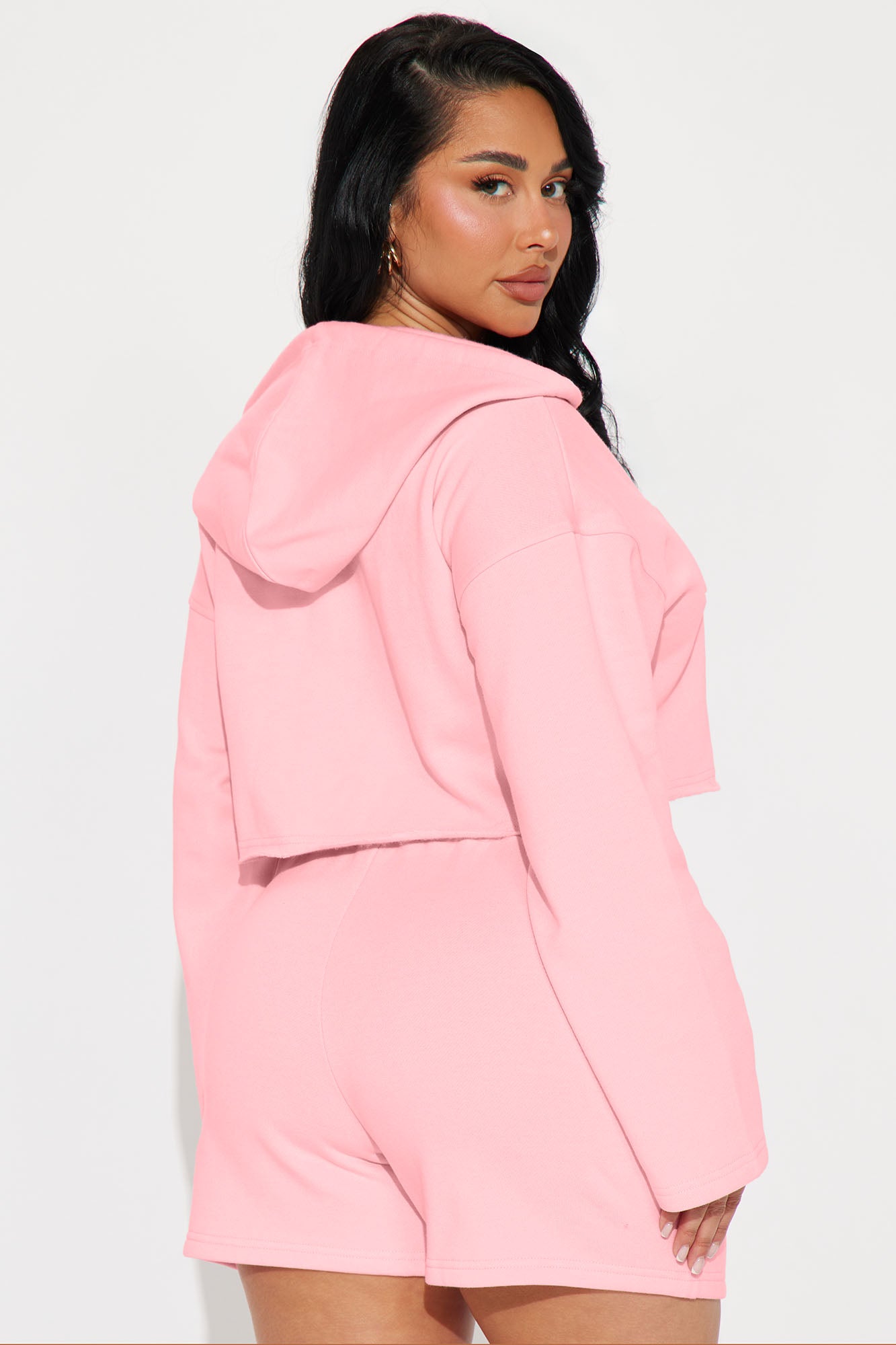 Go Minimal Fleece Short Set - Pink - Image 3