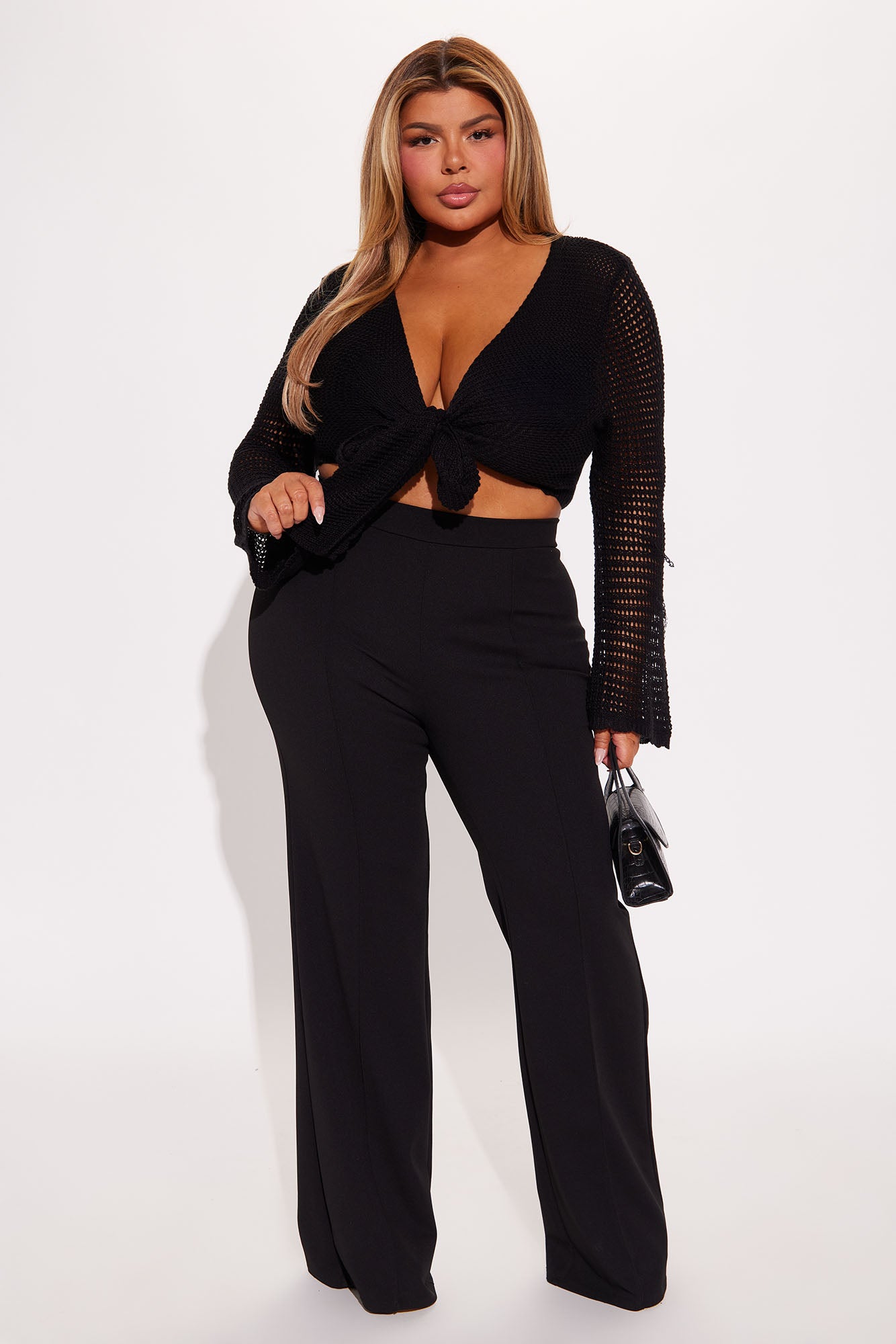 Sunny Paradise Crochet Top - Black - Image 5