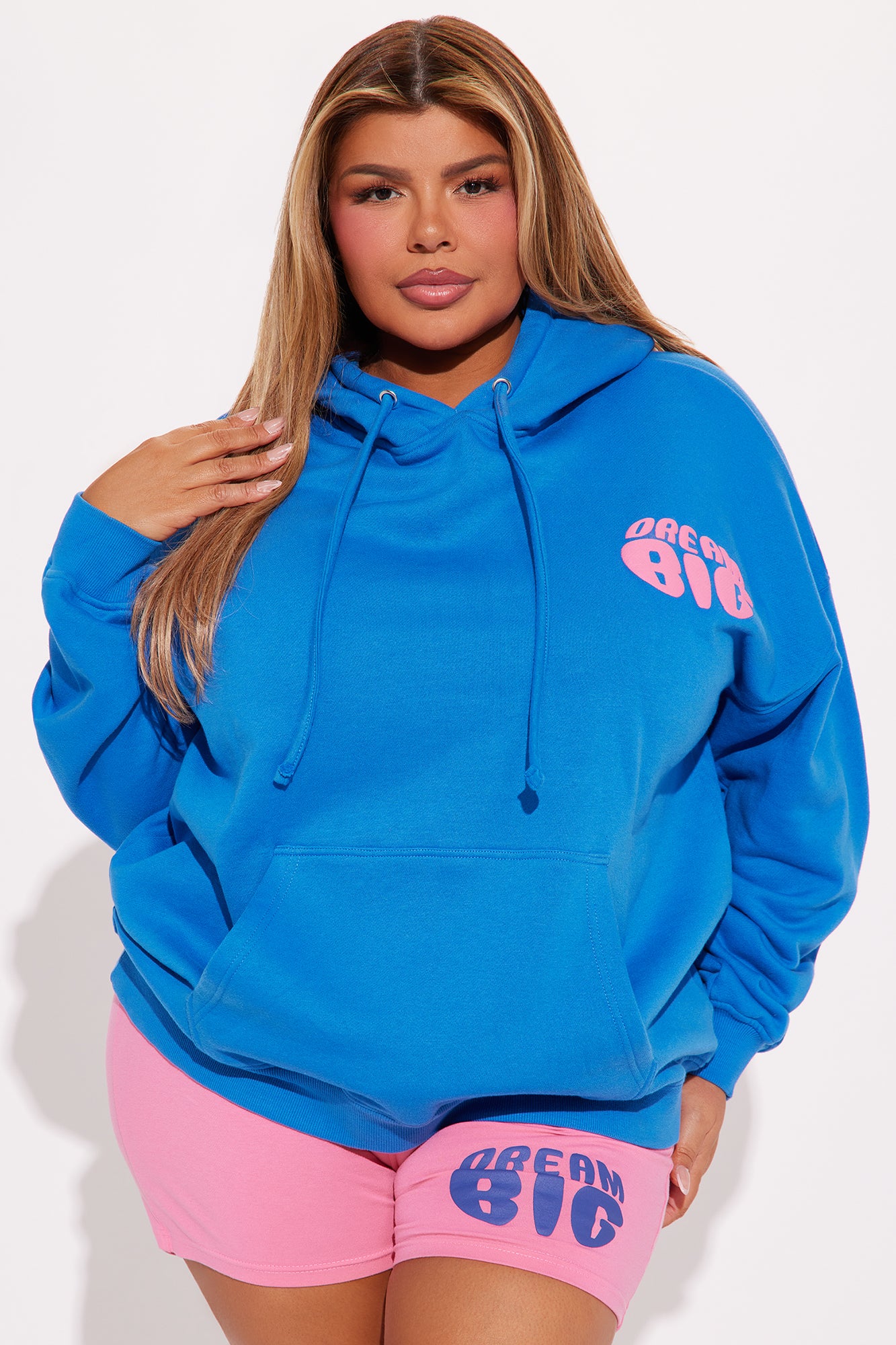 Dream Big Biker Short Set - Blue/combo - Image 6