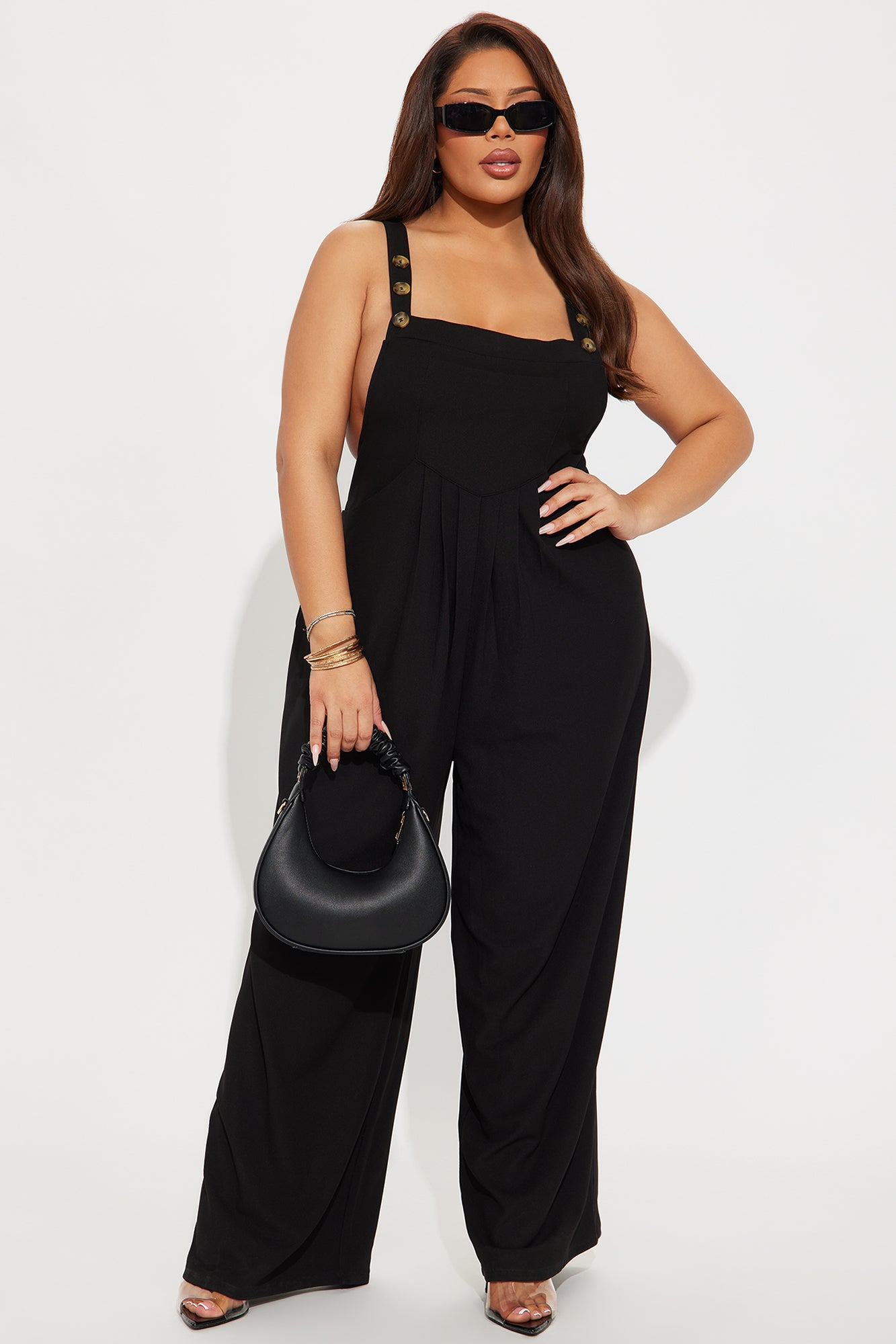 Lilybeth Overall Jumpsuit - Black - Image 4