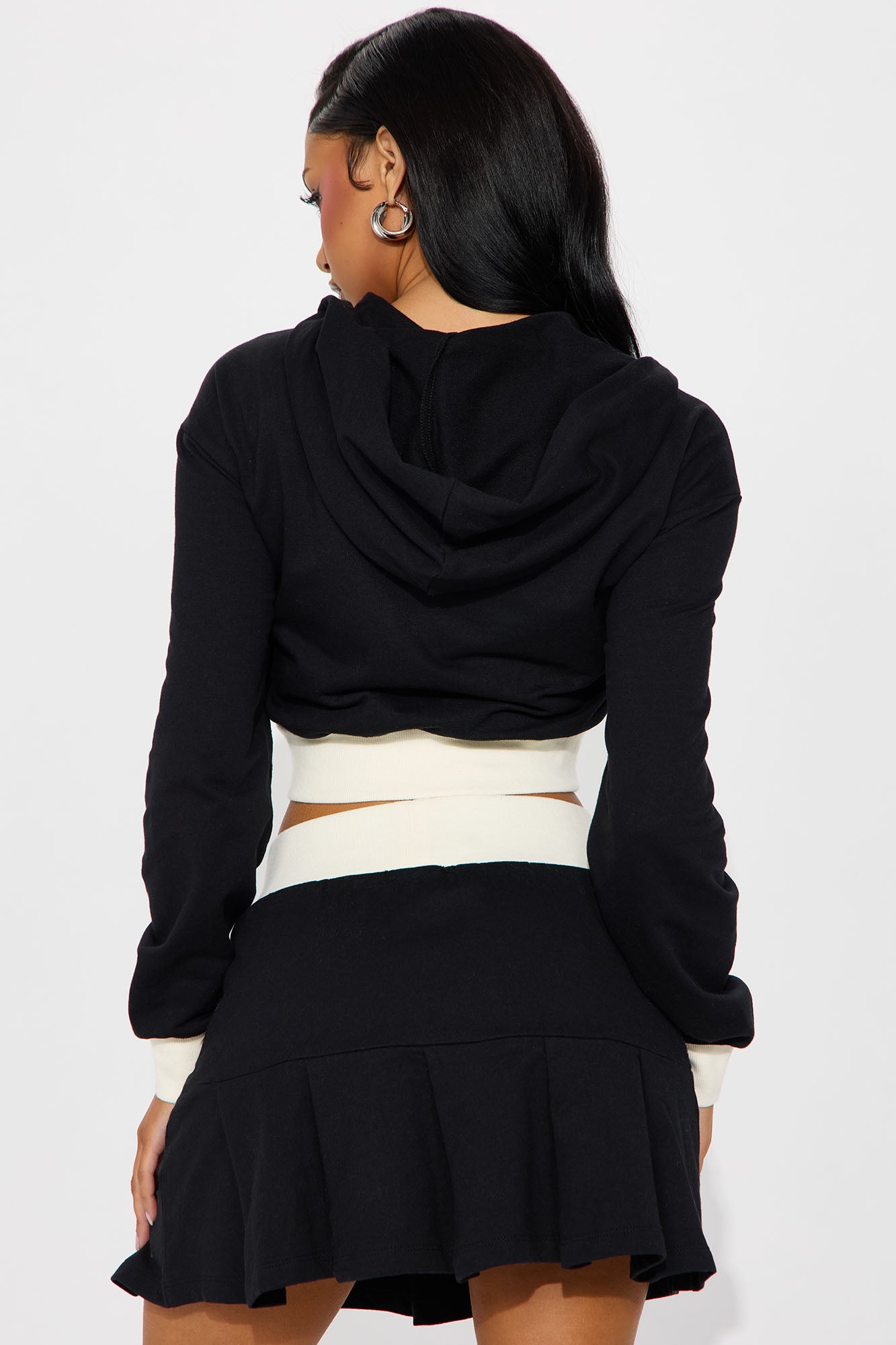 Adriana Skirt Set - Black/White - Image 3