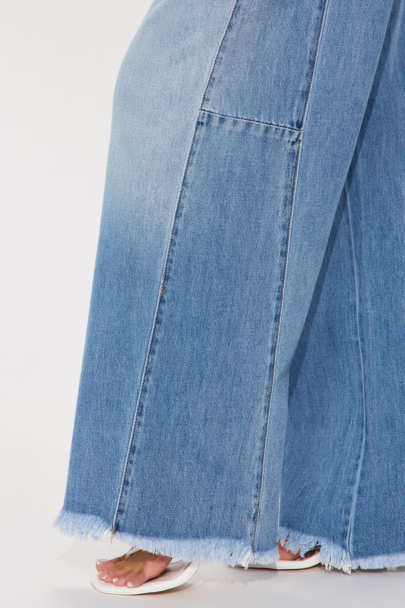 All The Best Womens Mid Rise Baggy Jeans - Medium Wash - Image 3
