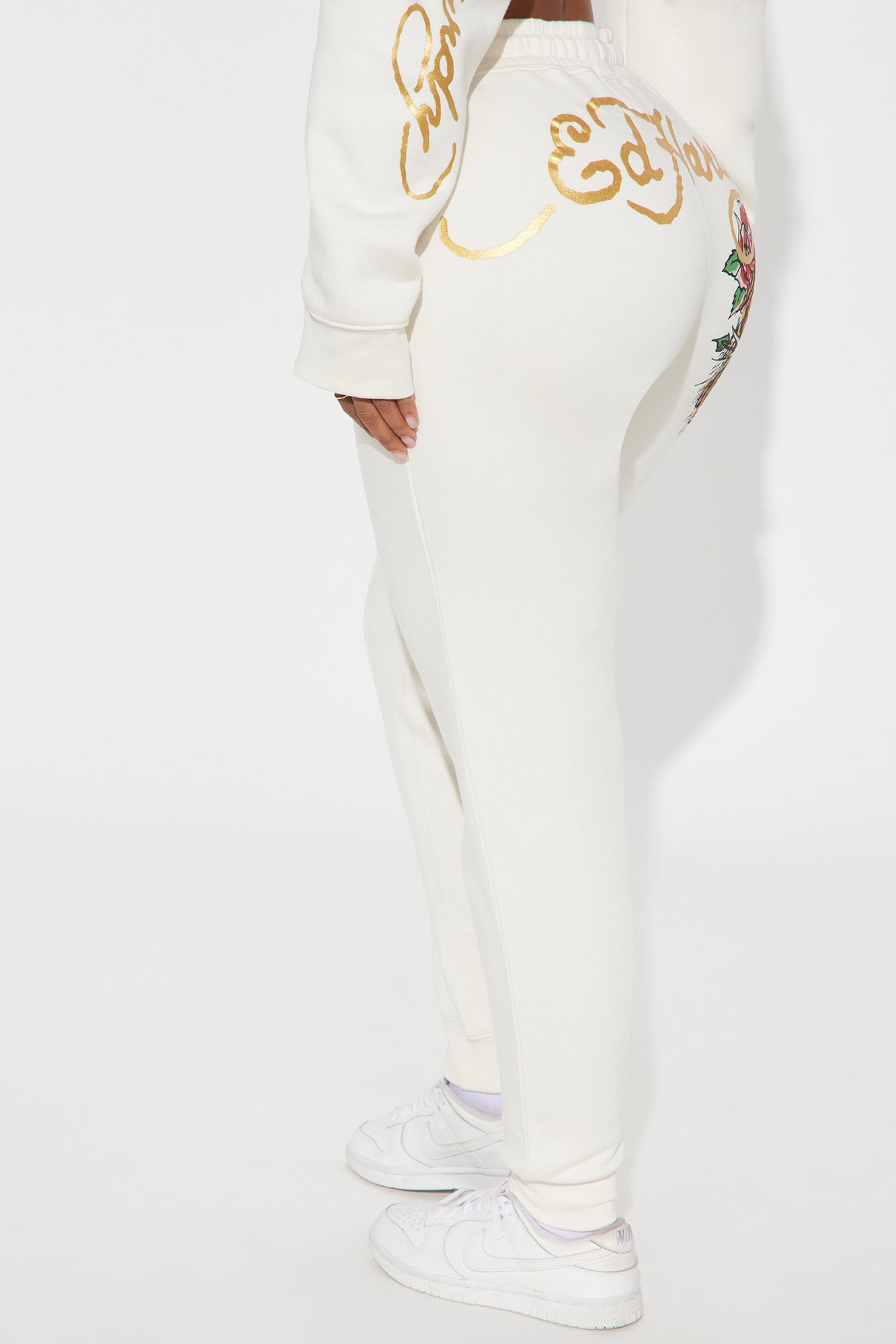 Ed Hardy Retro Tiger Jogger - Ivory - Image 3
