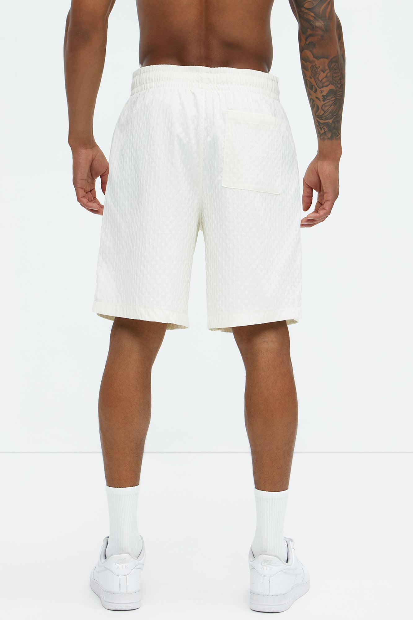 Mounce Textured Shorts - Off White - Image 5