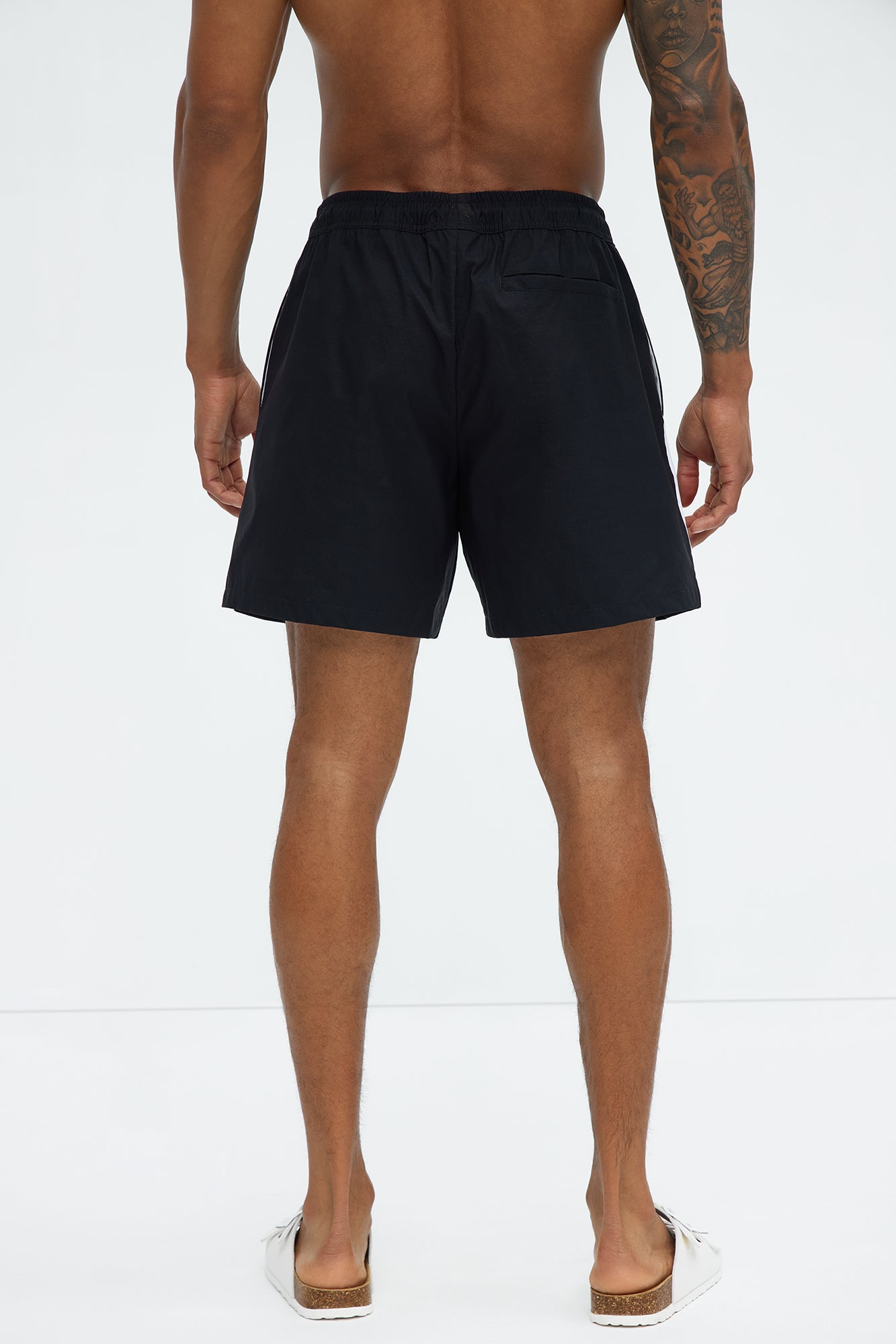 Side Taping Swim Classic Trunk - Black - Image 4