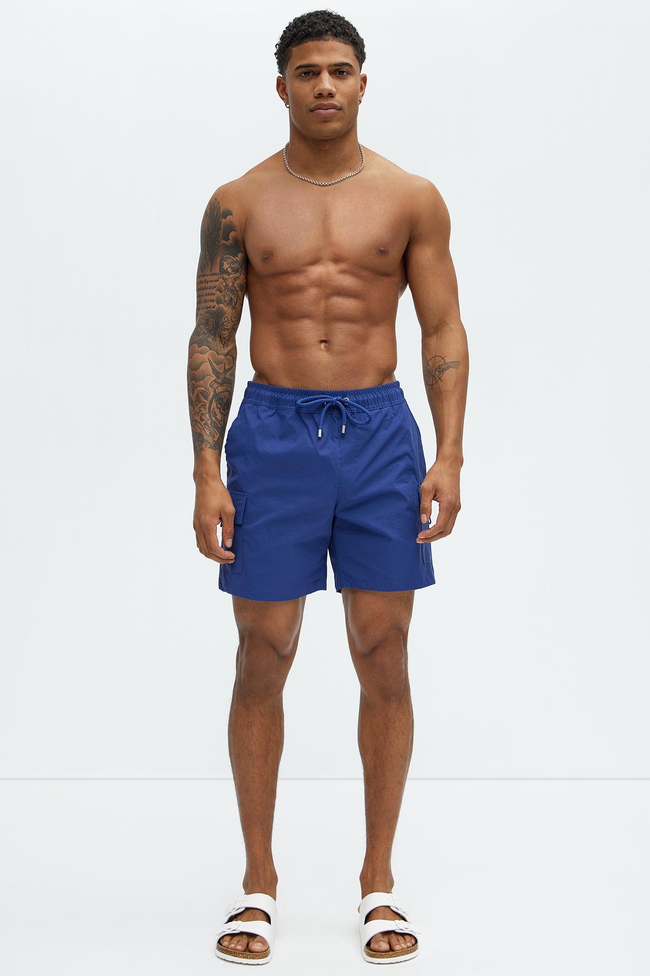Caleb Cargo Swim Classic Trunk - Navy - Image 3