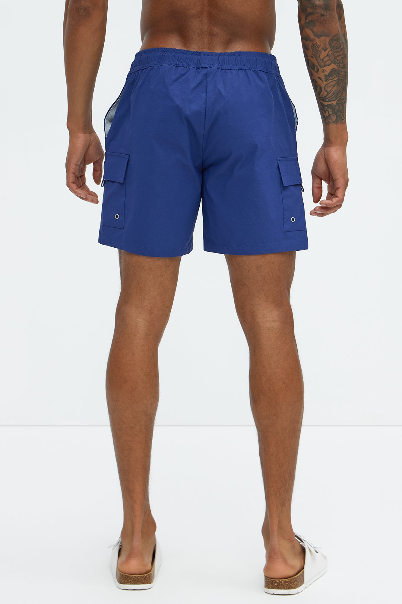 Caleb Cargo Swim Classic Trunk - Navy - Image 4