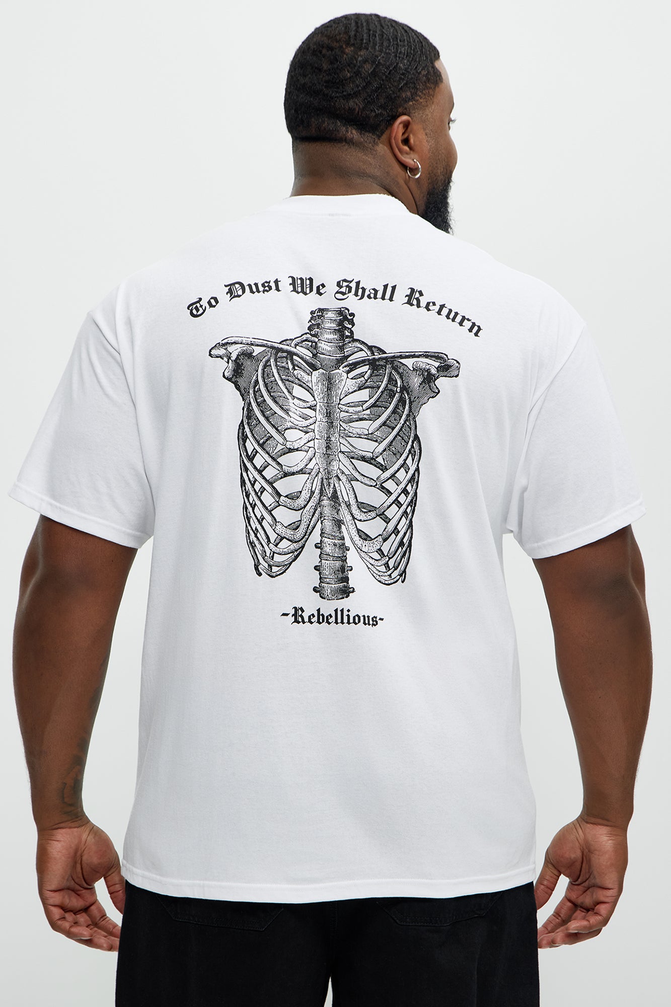 To Dust We Shall Return Short Sleeve Tee - White - Image 5