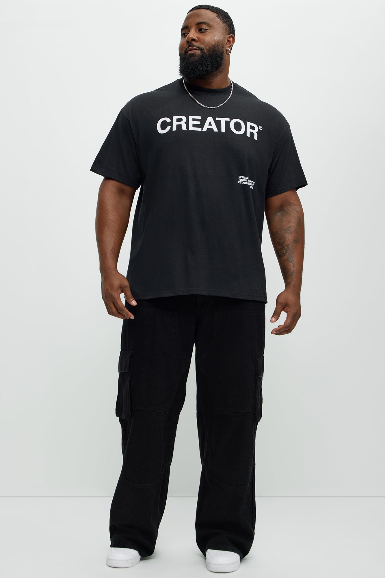 Born To Create Short Sleeve Tee - Black - Image 5