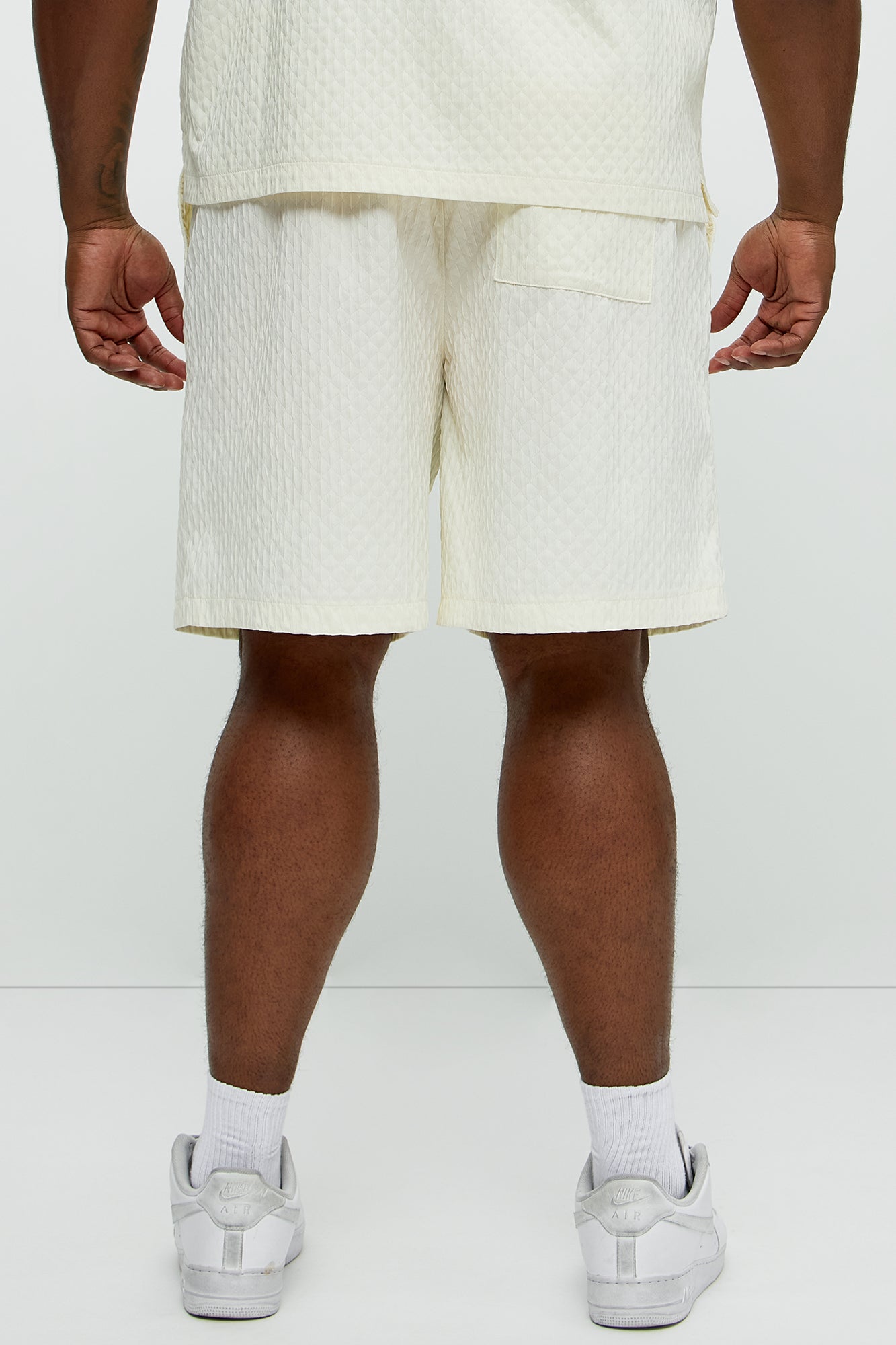 Mounce Textured Shorts - Off White - Image 9