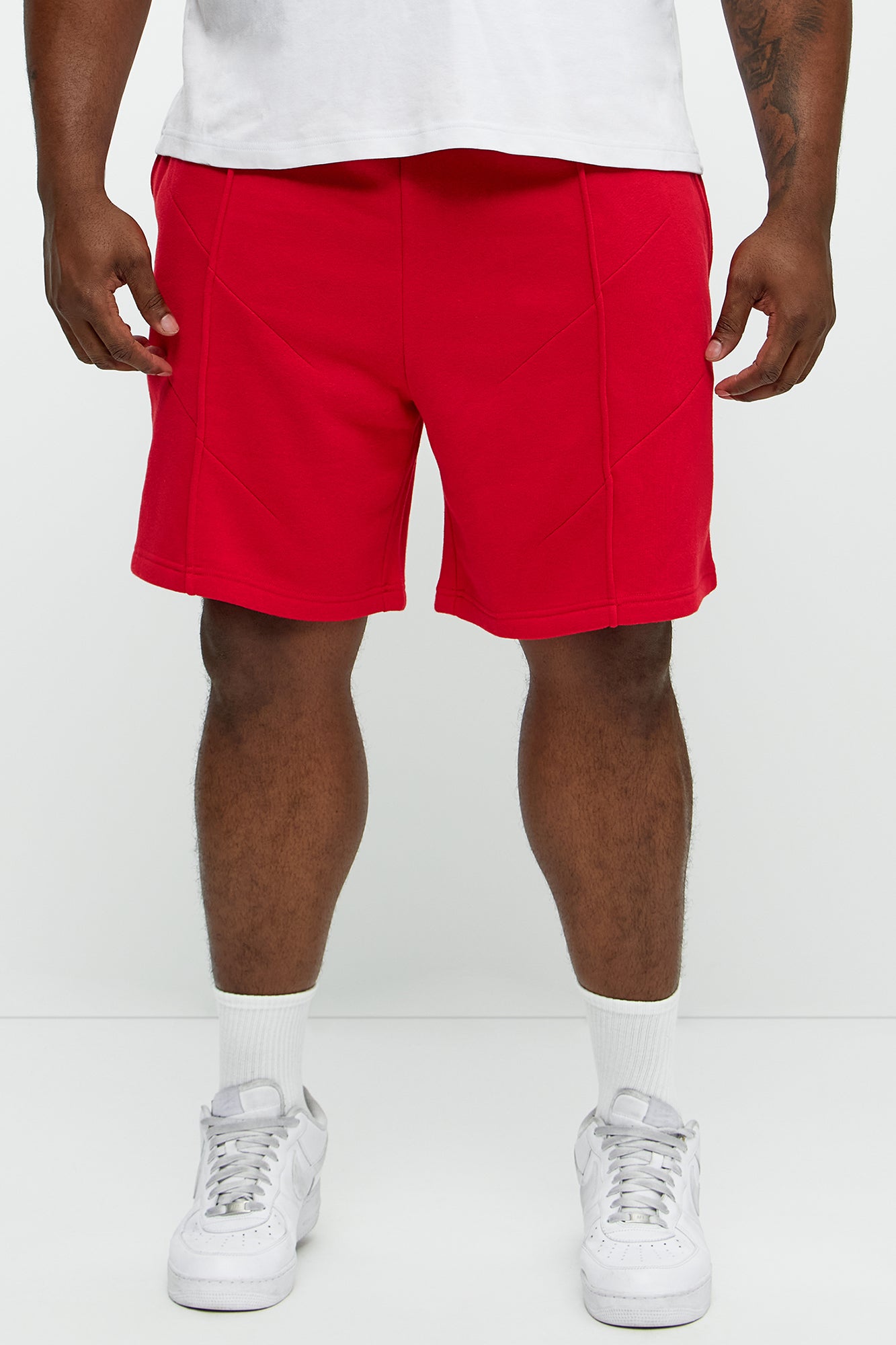 Tyson Dreaming Sweatshorts - Red - Image 4