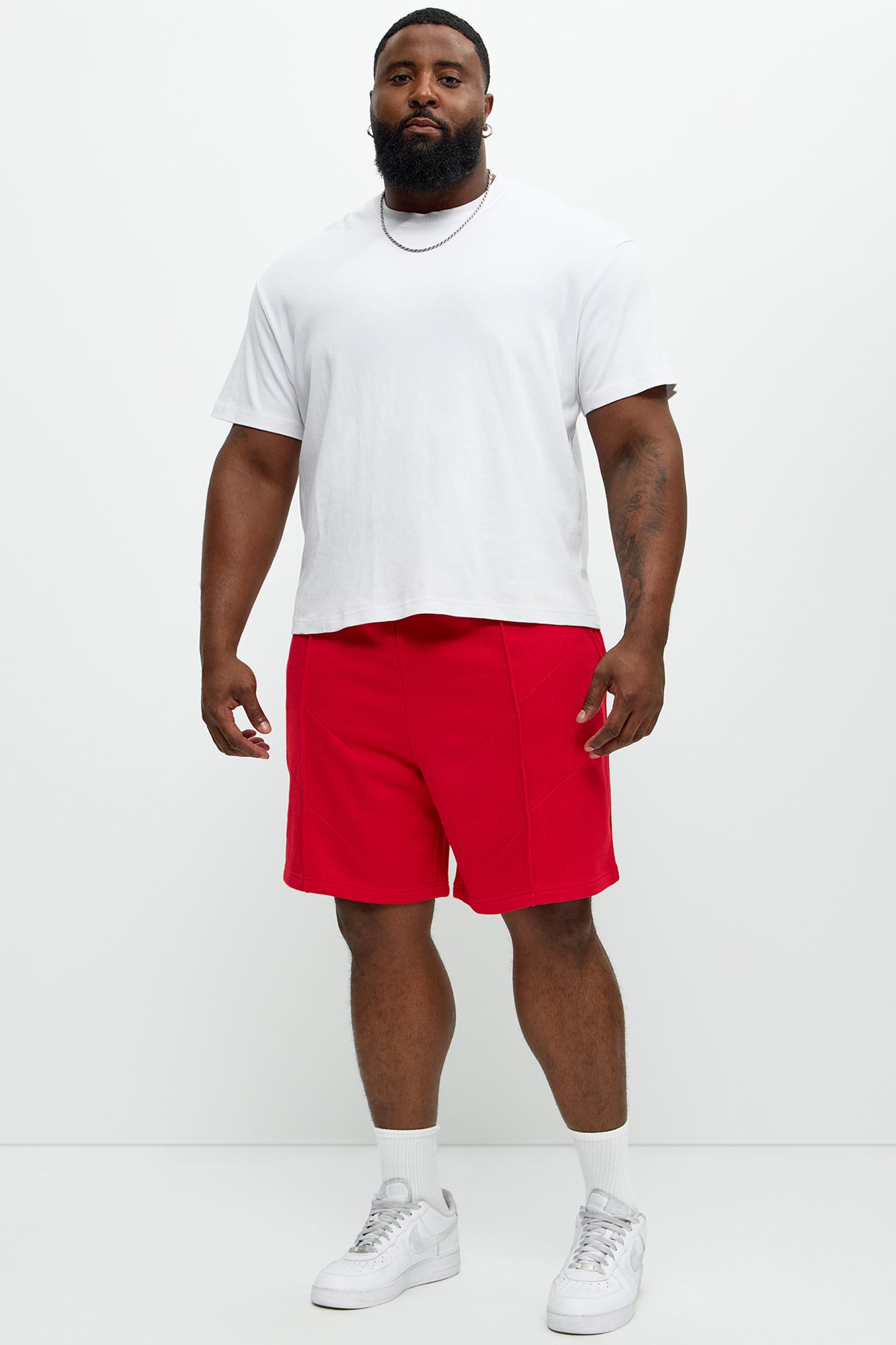 Tyson Dreaming Sweatshorts - Red - Image 5