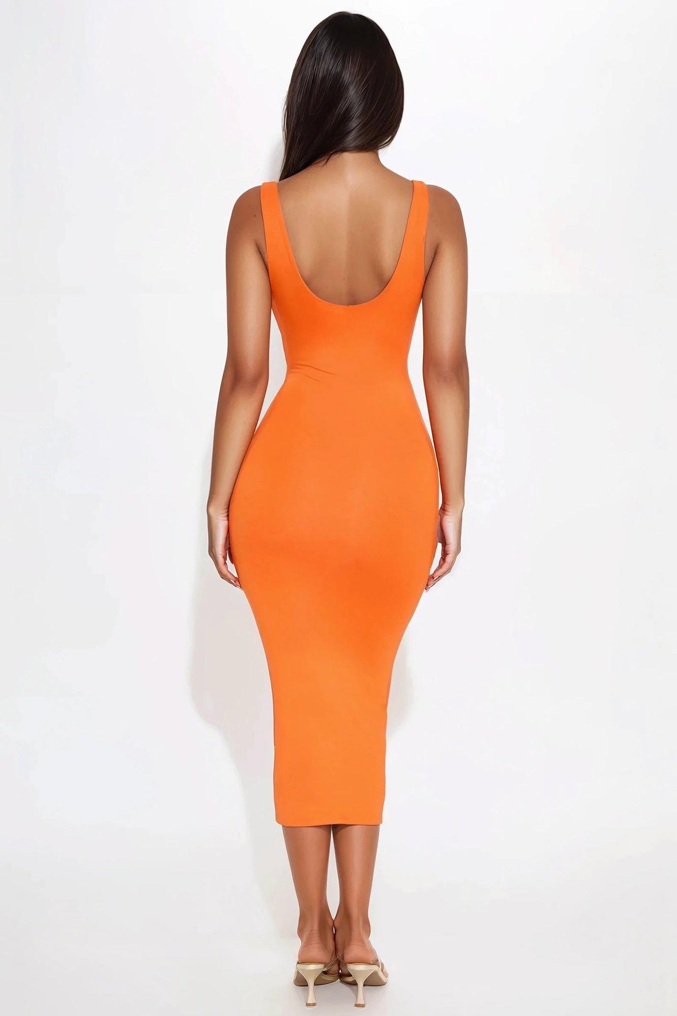 Your Needs Met Dress - Orange - Image 3