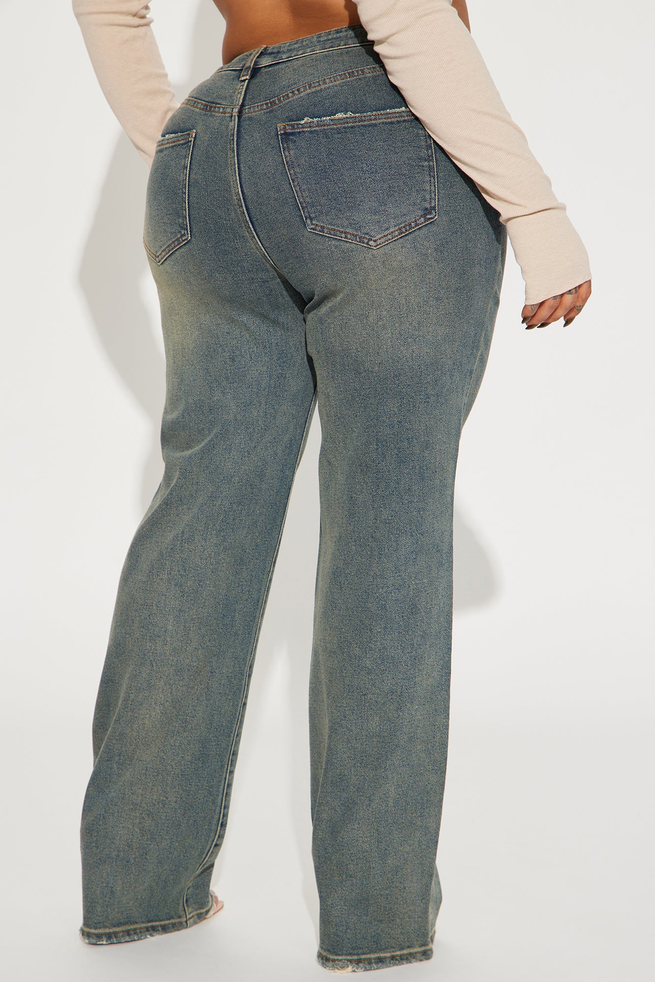Left Him Speechless Straight Leg Jeans - Vintage Wash - Image 6