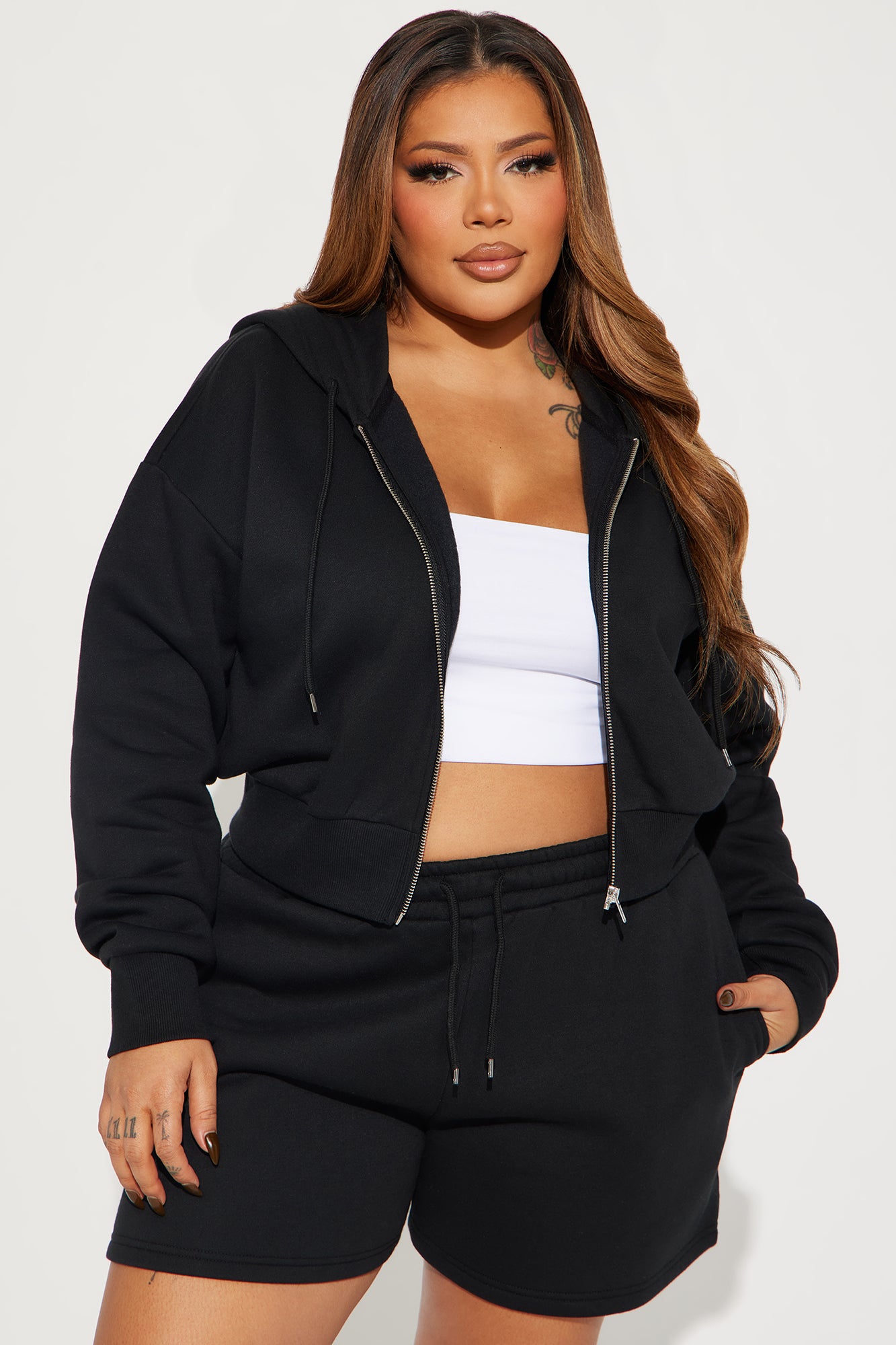 Brianna Sweatshirt Set - Black - Image 5