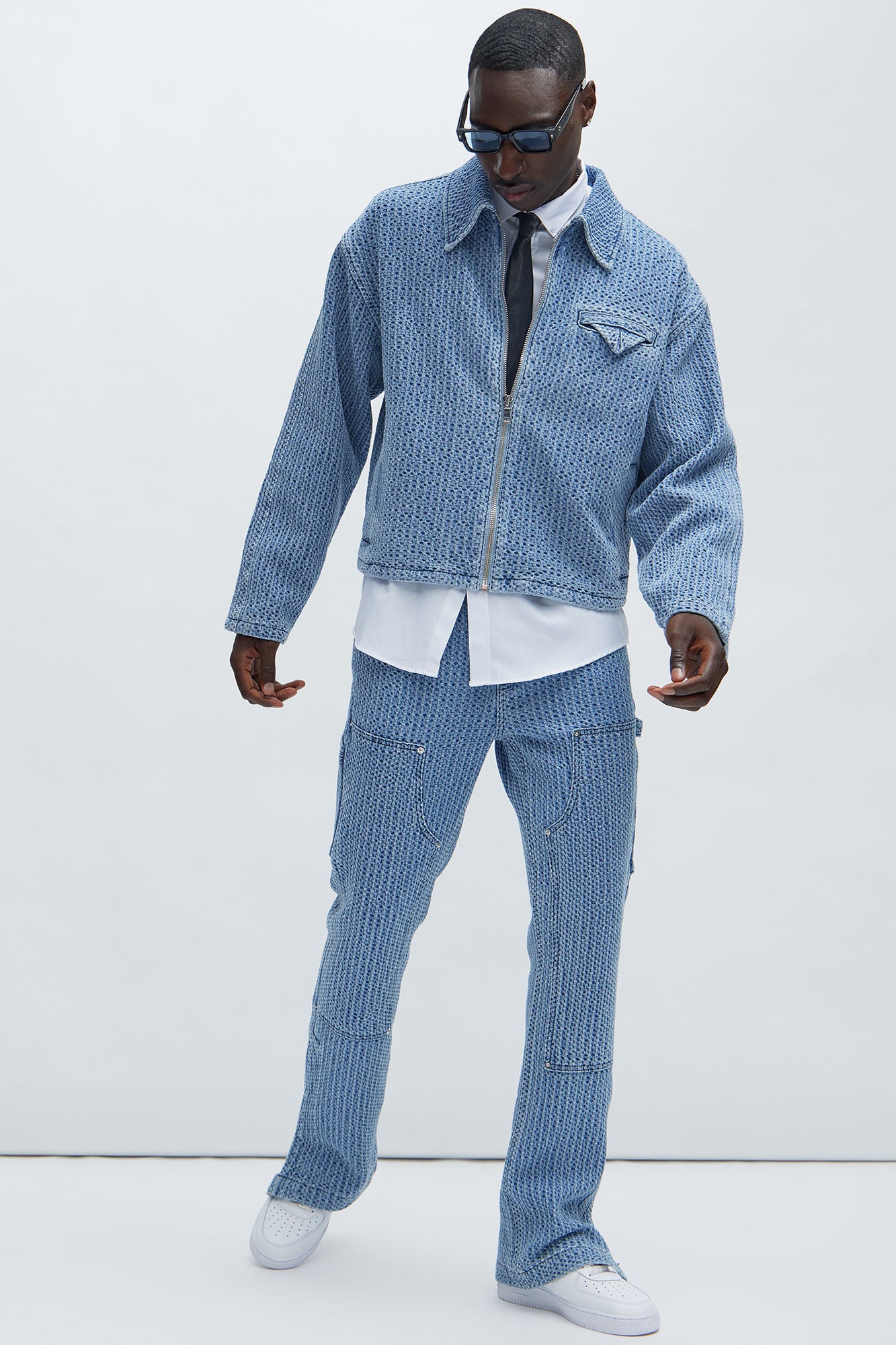 Warsaw Carpenter Slim Flare Jeans - Light Blue - Image 5