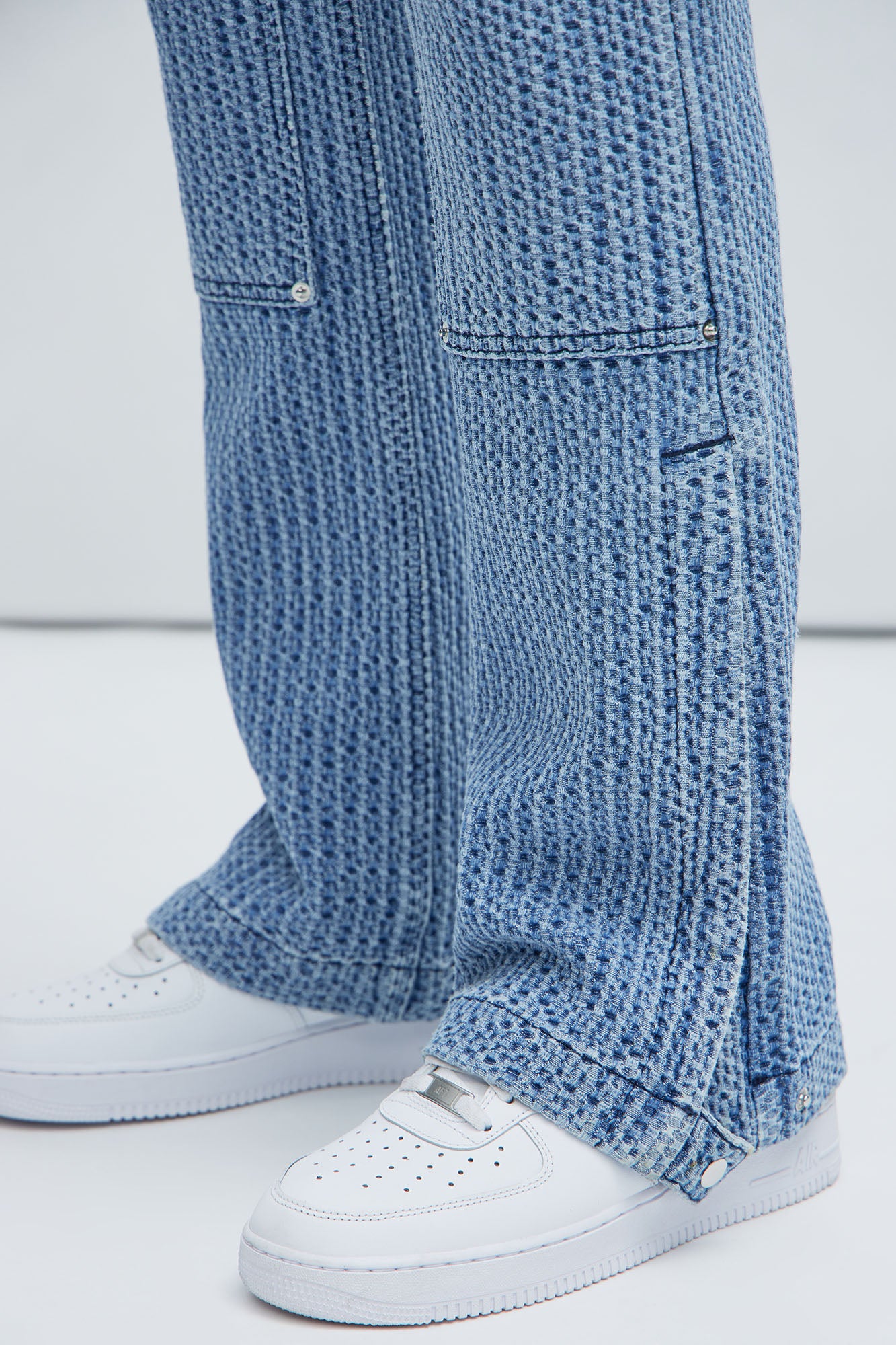 Warsaw Carpenter Slim Flare Jeans - Light Blue - Image 3
