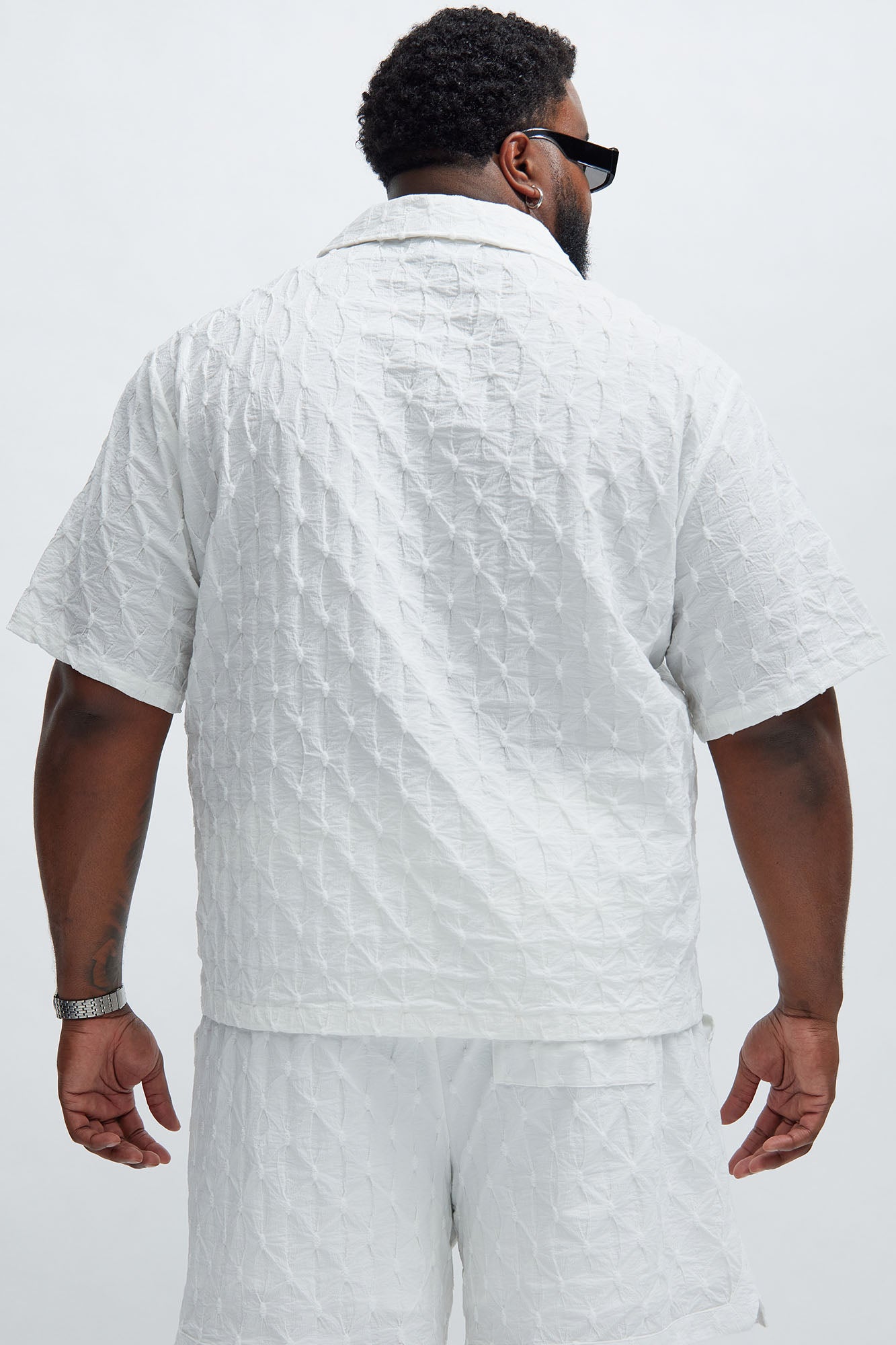 Atticus Textured Shirt - White - Image 8