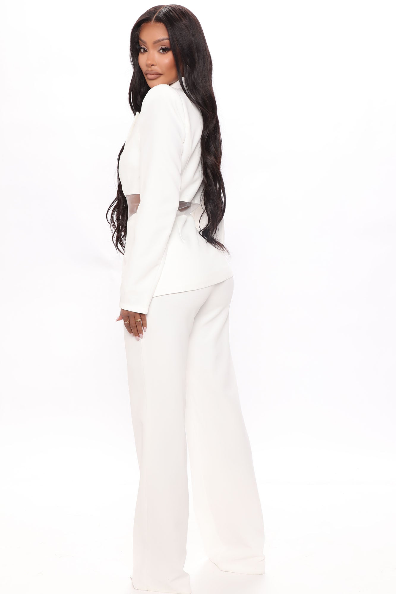 Big Plans Blazer Pant Set - White - Image 5