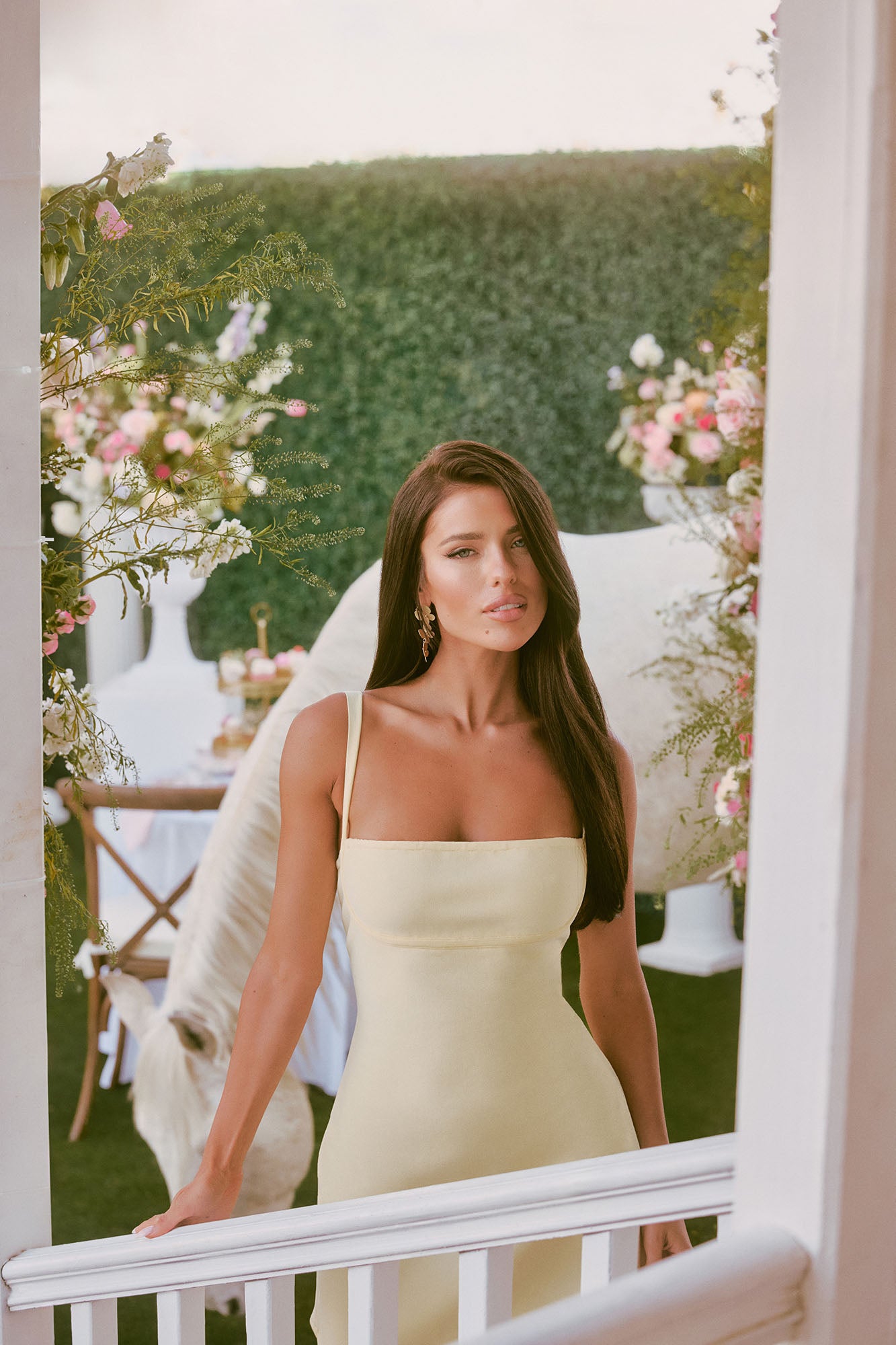 Susana Bandage Mini Dress - Butter Yellow - Image 5