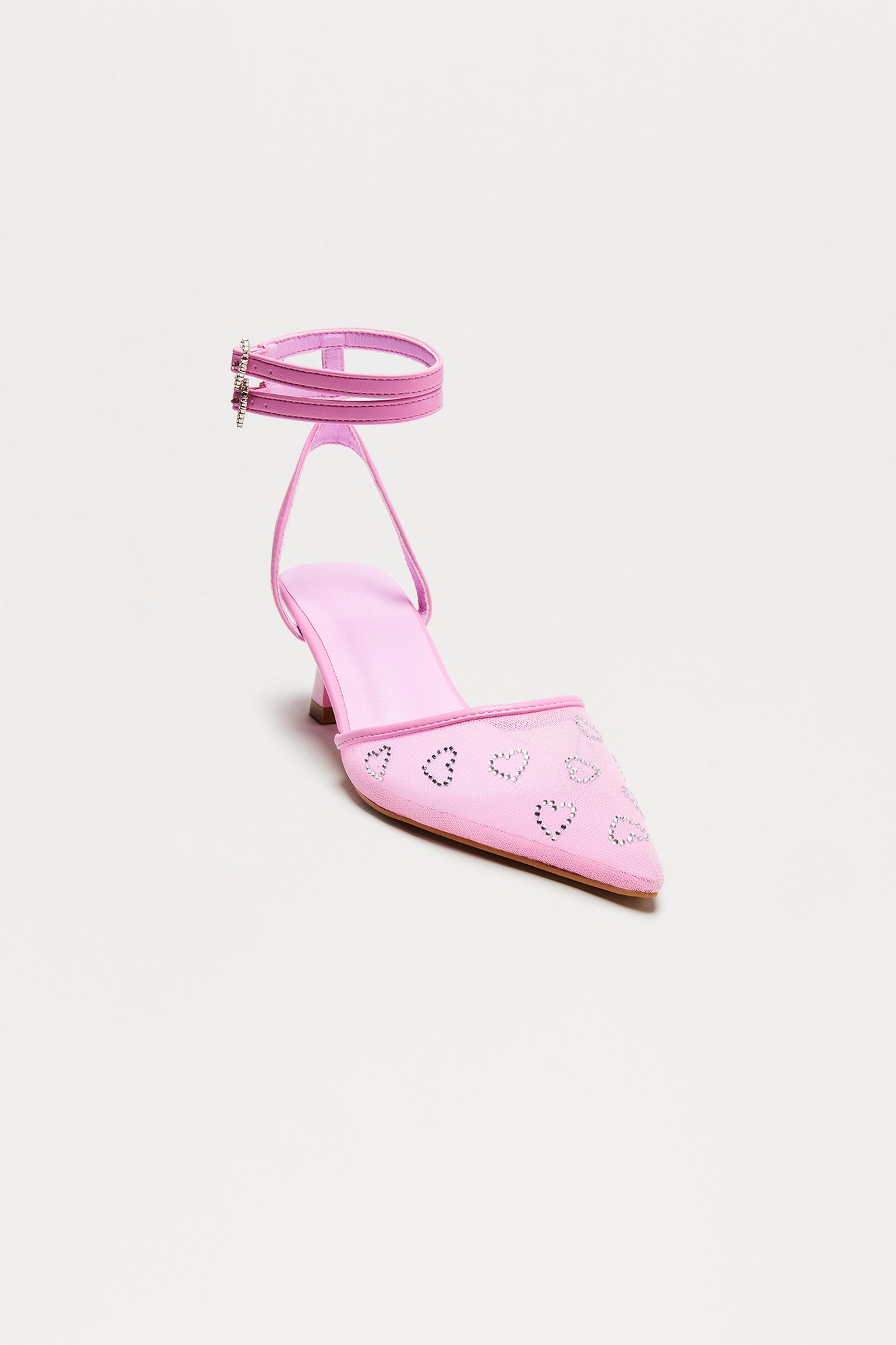 Diya Kitten Heel Pumps - Pink - Image 4