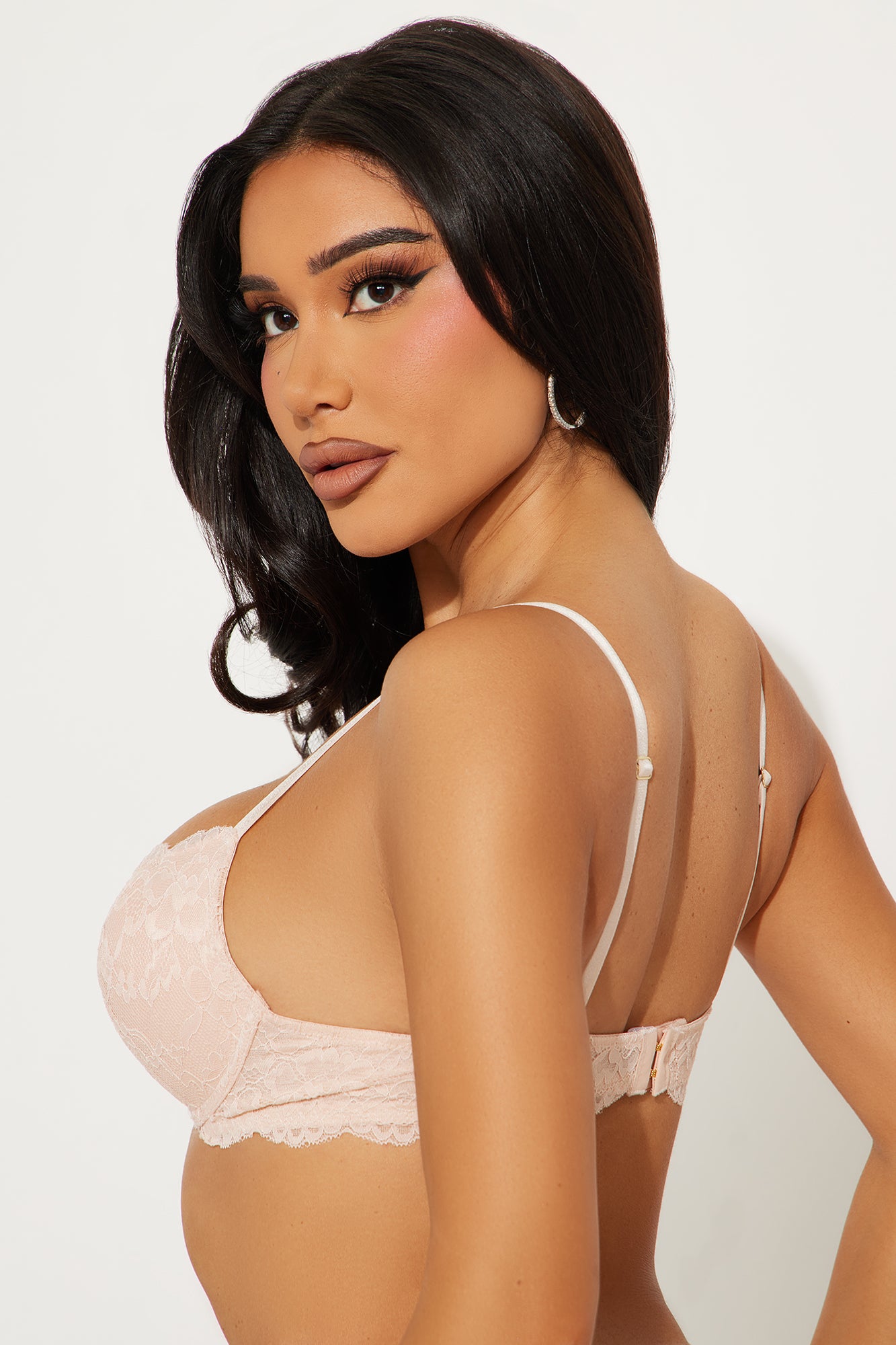 Nova Lace Push Up Bra - Nude - Image 3