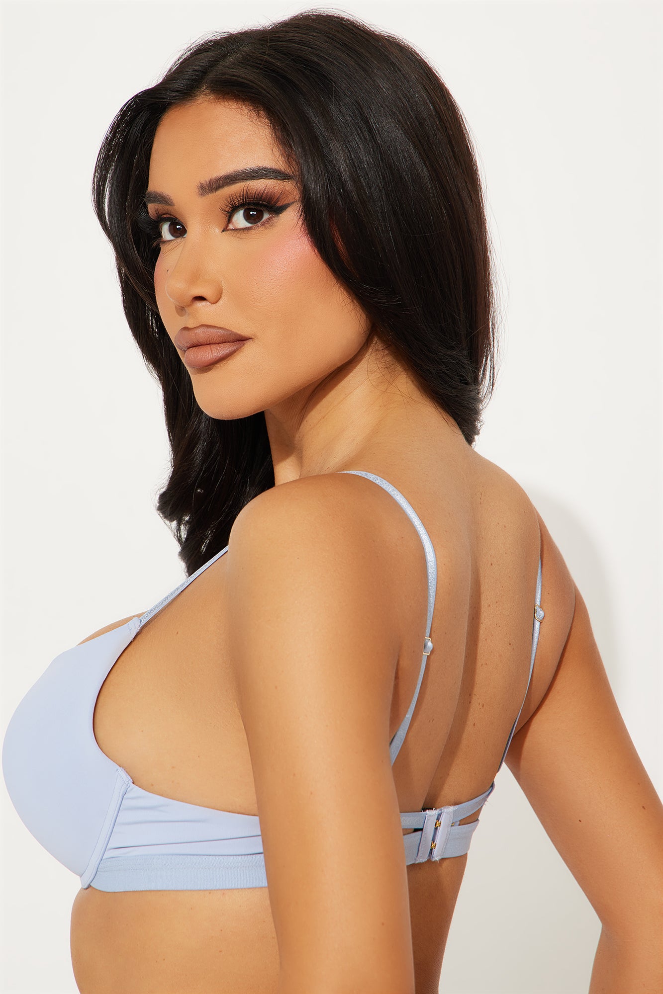 Nova Microfiber Extreme Push Up Bra - Light Blue - Image 3