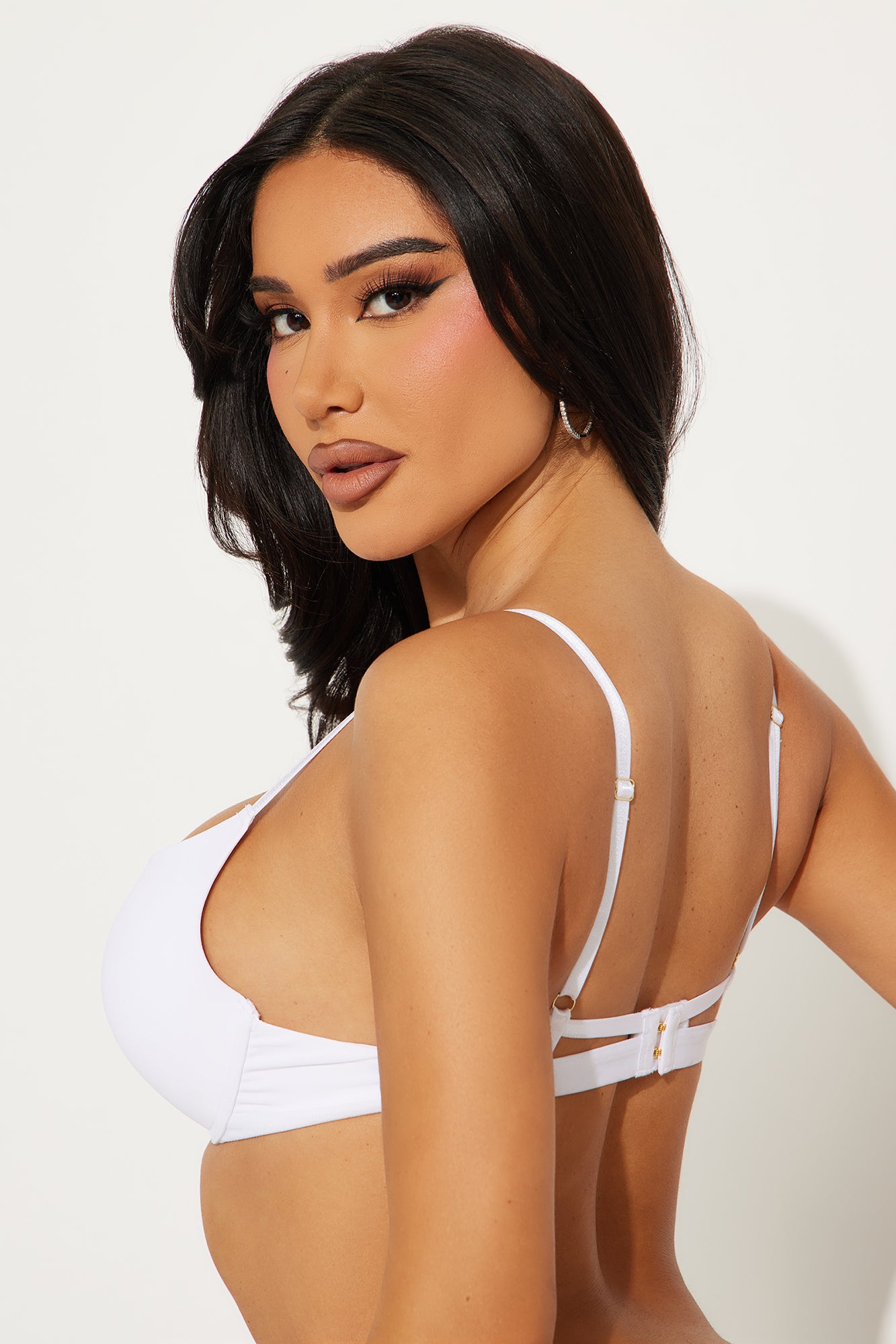 Nova Microfiber Extreme Push Up Bra - White - Image 3