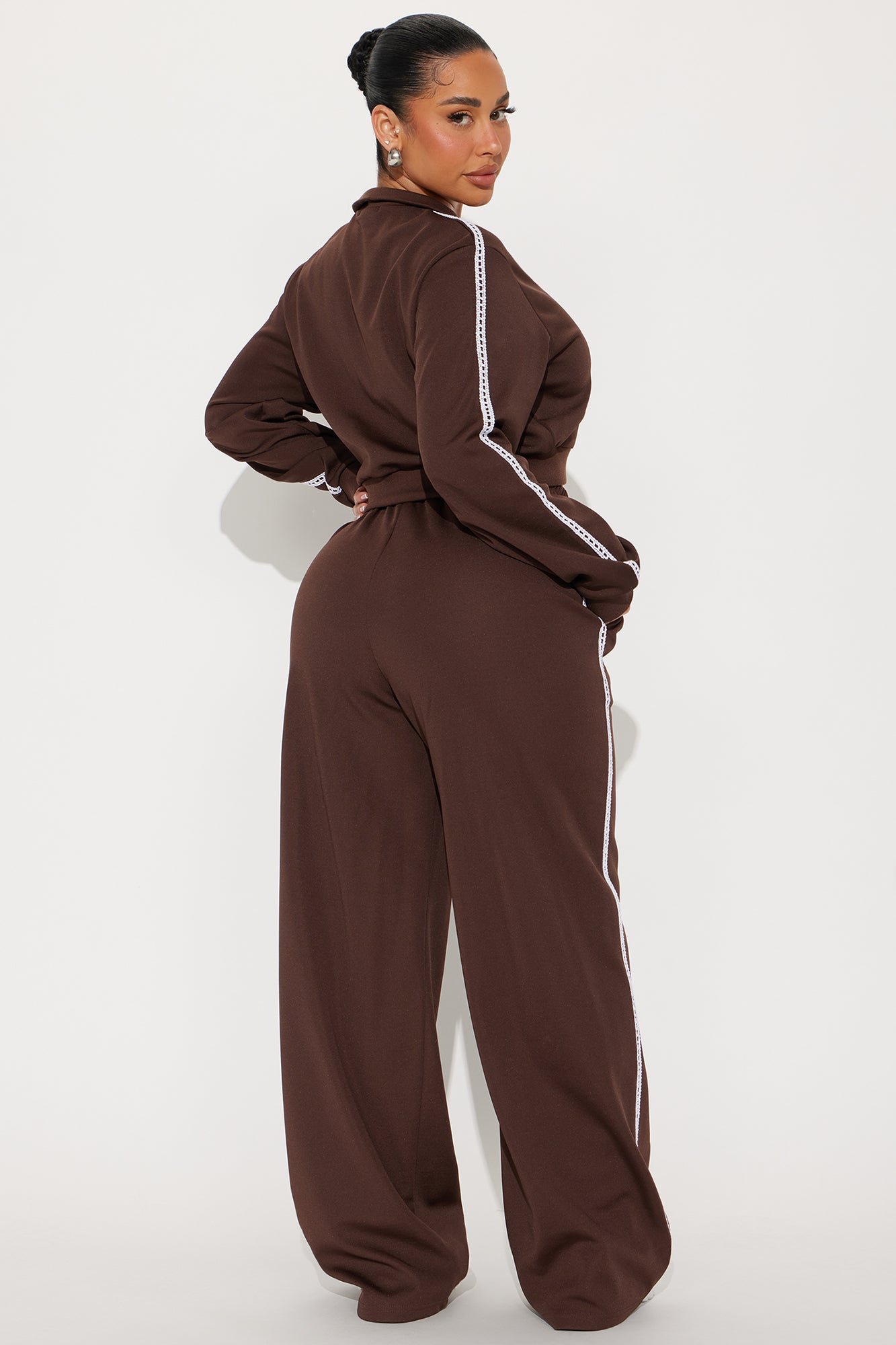 Soft Hustle Pant Set - Chocolate - Image 4