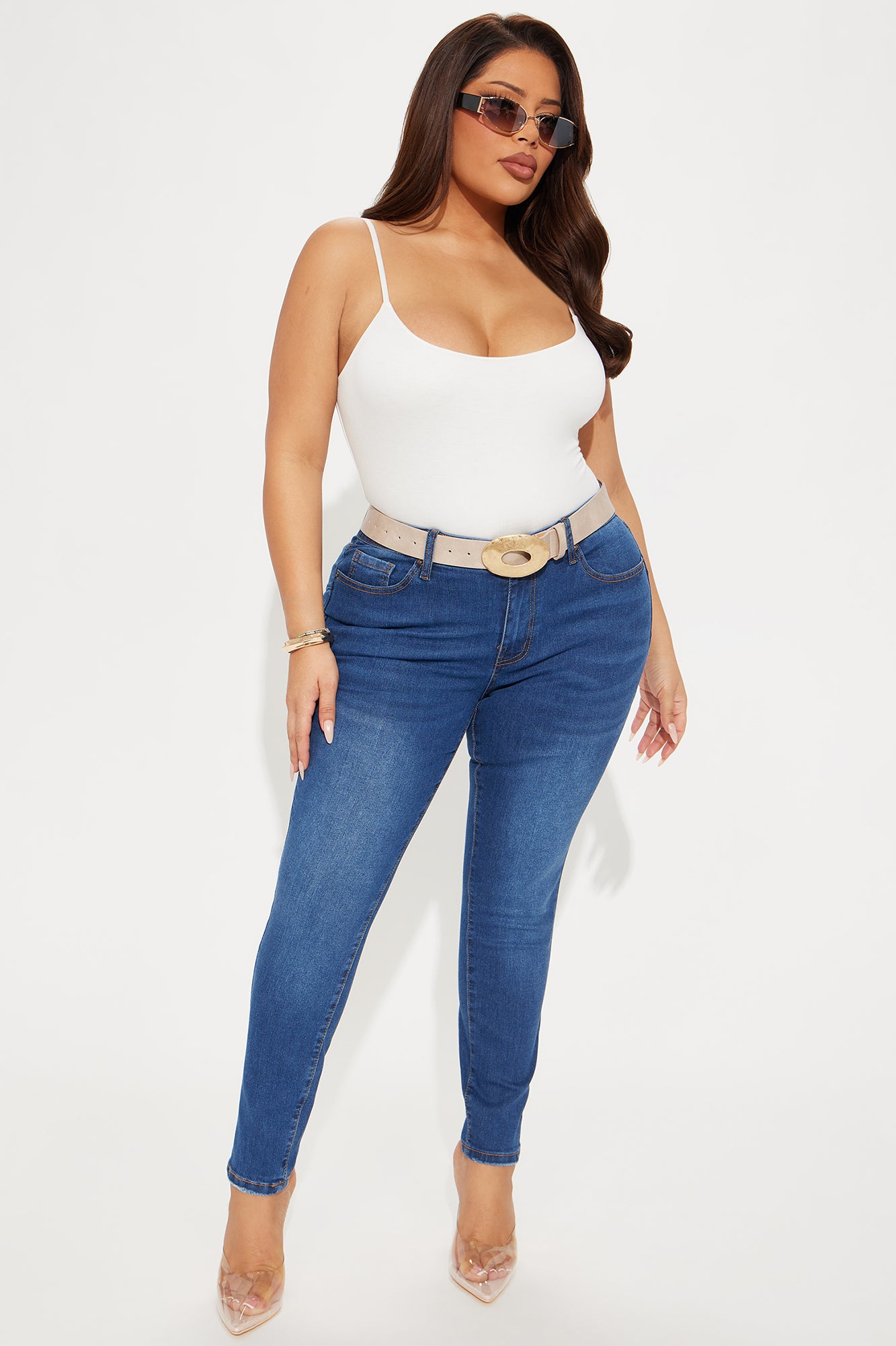 Yes To Heaven Stretch Skinny Jeans - Dark Wash - Image 5