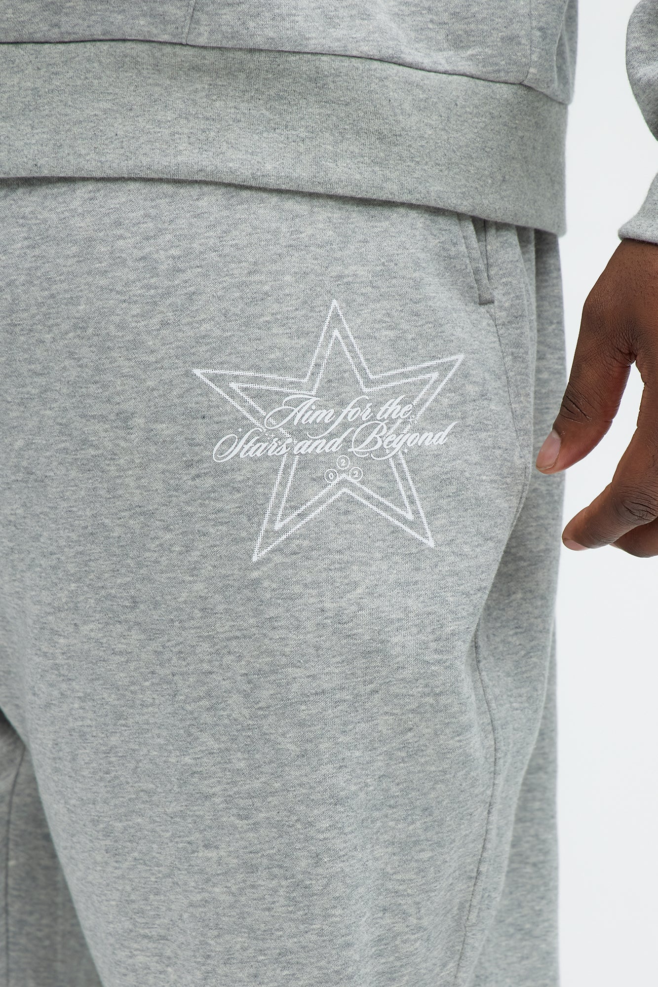 Aim For The Stars Sweatpants - Grey - Image 7
