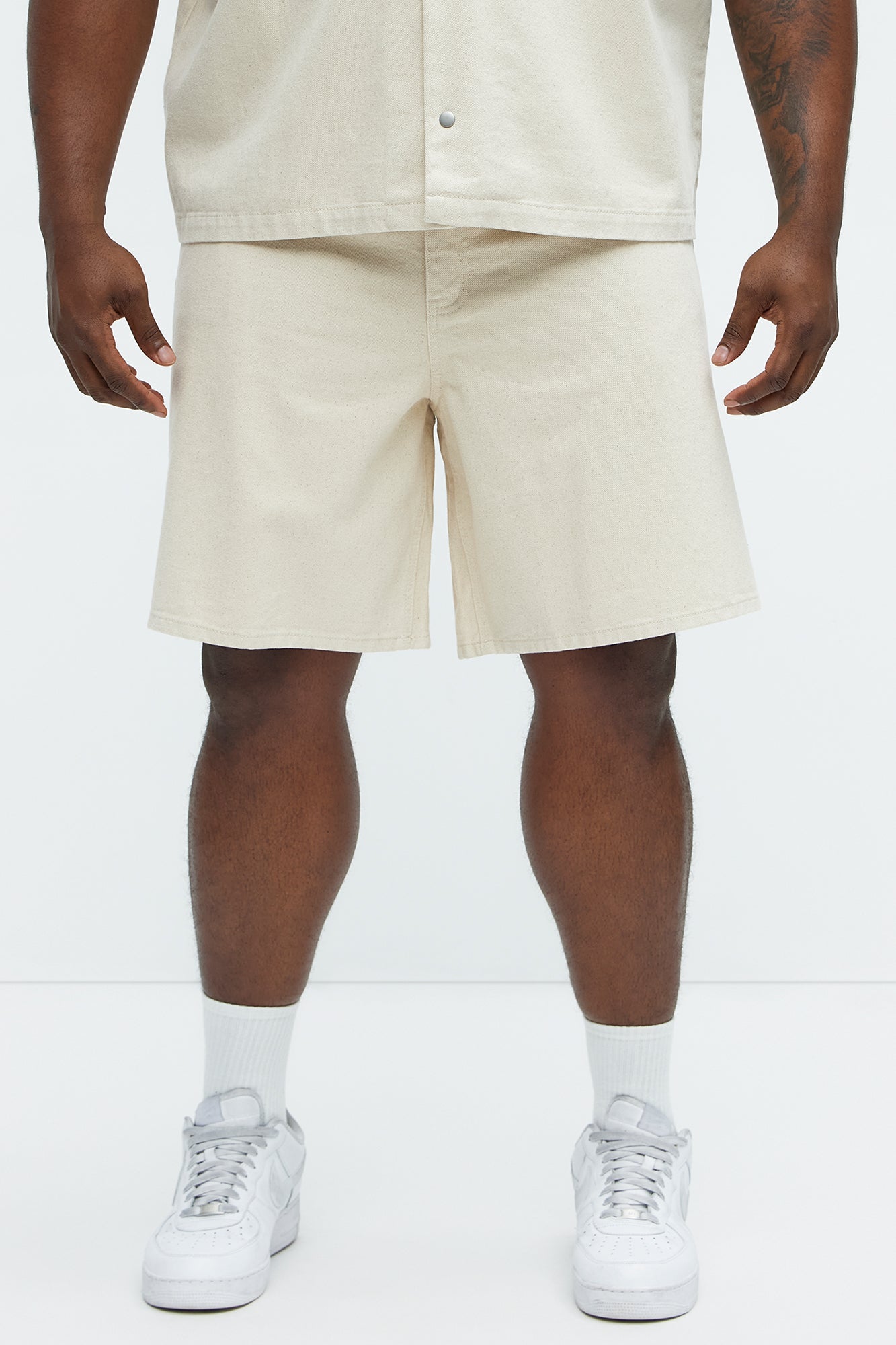 Colin Relaxed Denim Shorts - Sand - Image 6