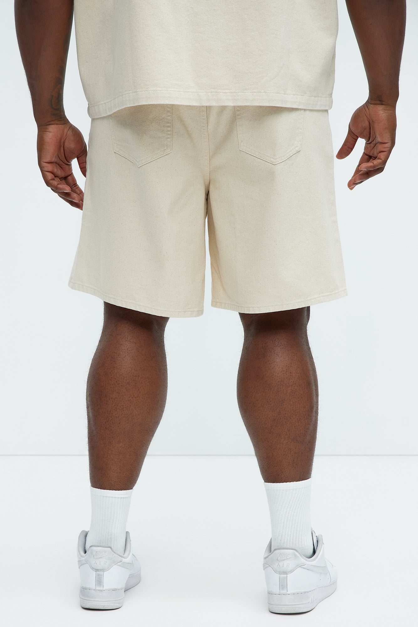 Colin Relaxed Denim Shorts - Sand - Image 9