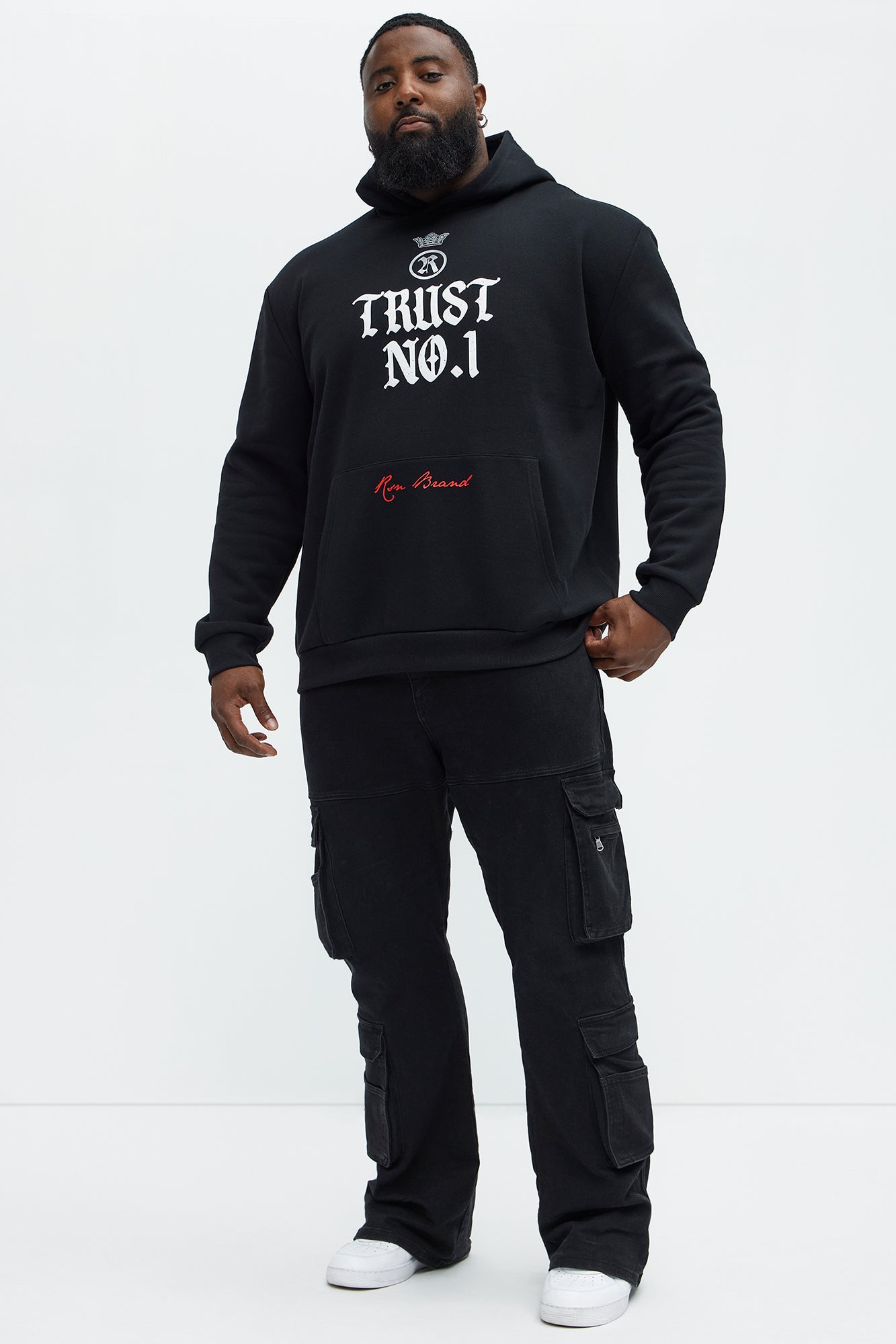 Trust No One And Respect Yourself Hoodie - Black - Image 6