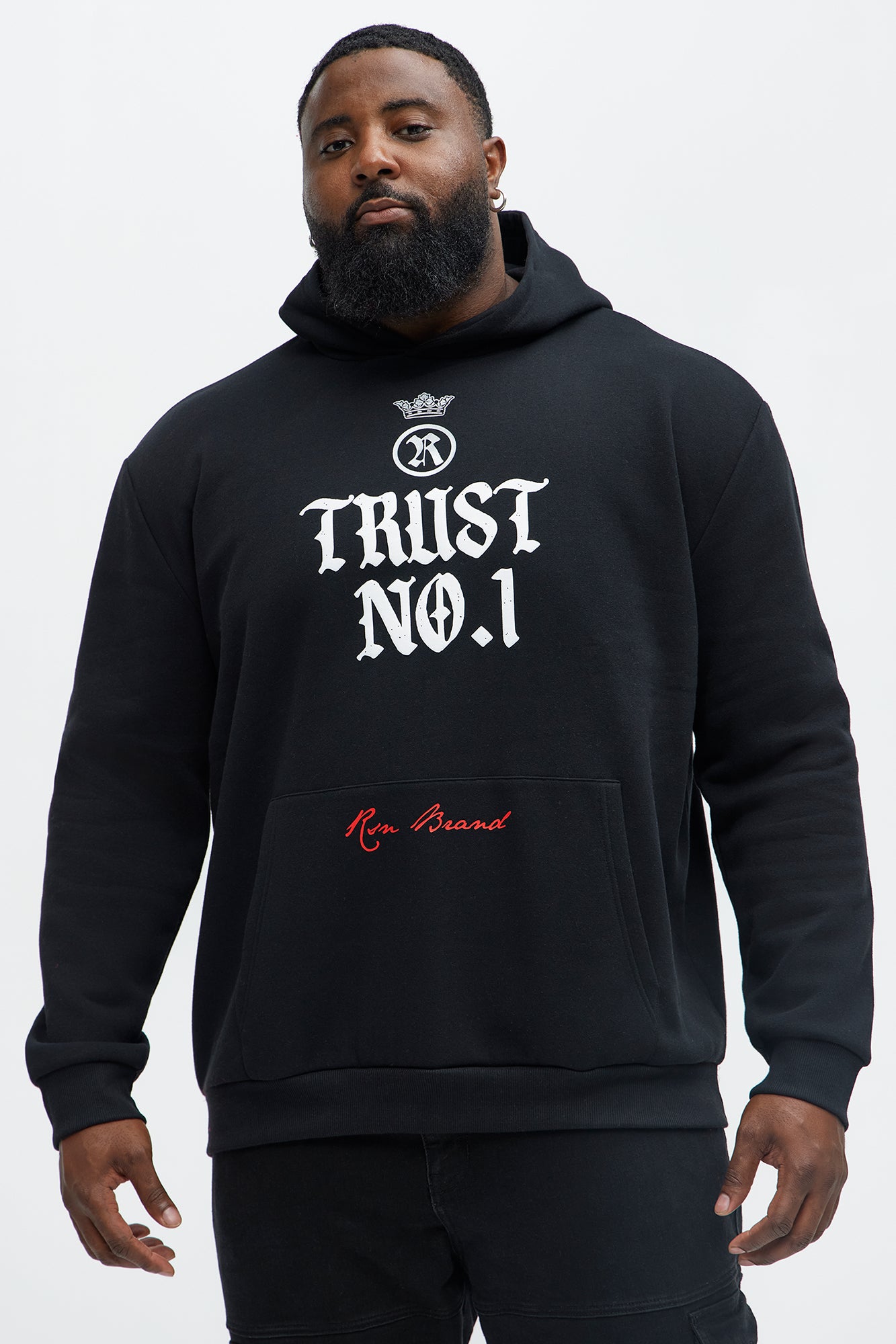 Trust No One And Respect Yourself Hoodie - Black - Image 5