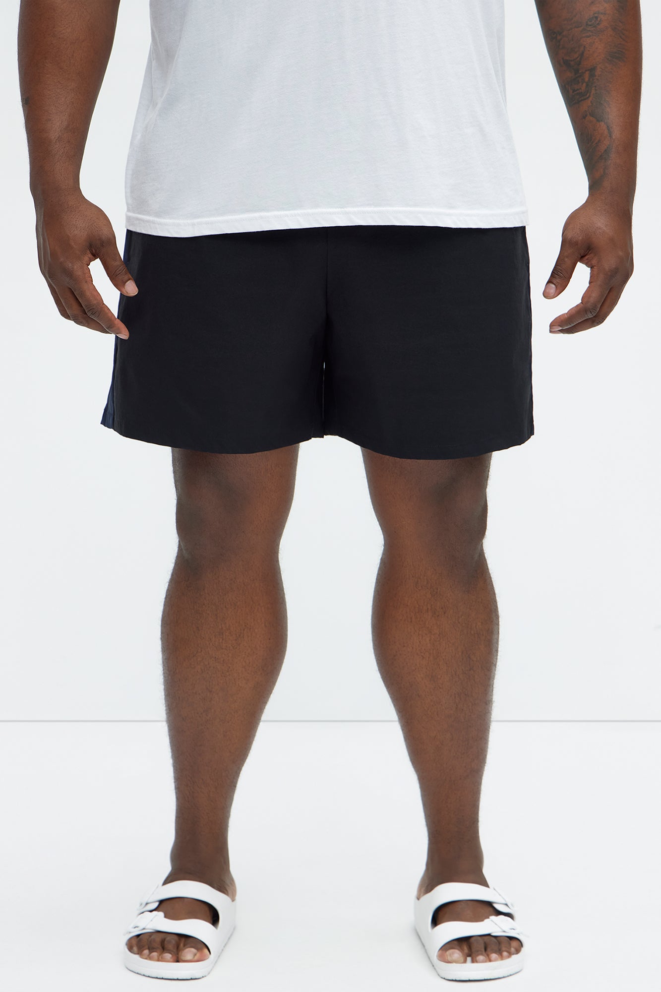 Contrast On The Side Swim Classic Trunk - Black/combo - Image 5