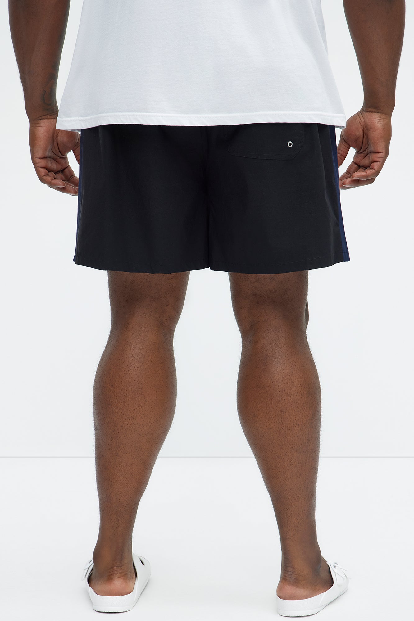 Contrast On The Side Swim Classic Trunk - Black/combo - Image 8