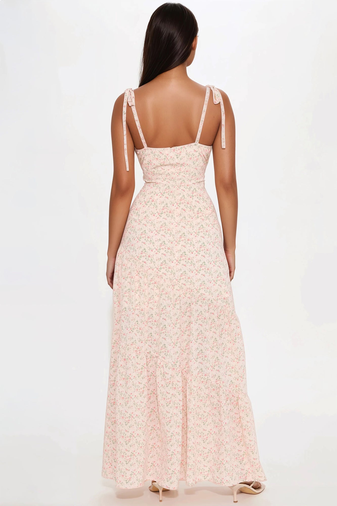 Arianna Floral Maxi Dress - Blush/combo - Image 3