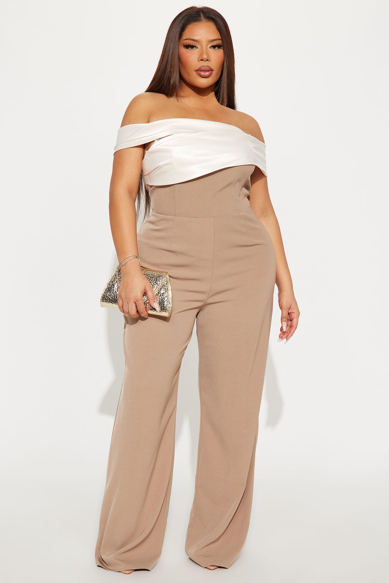 Be Yourself Jumpsuit  - Mocha/combo - Image 4