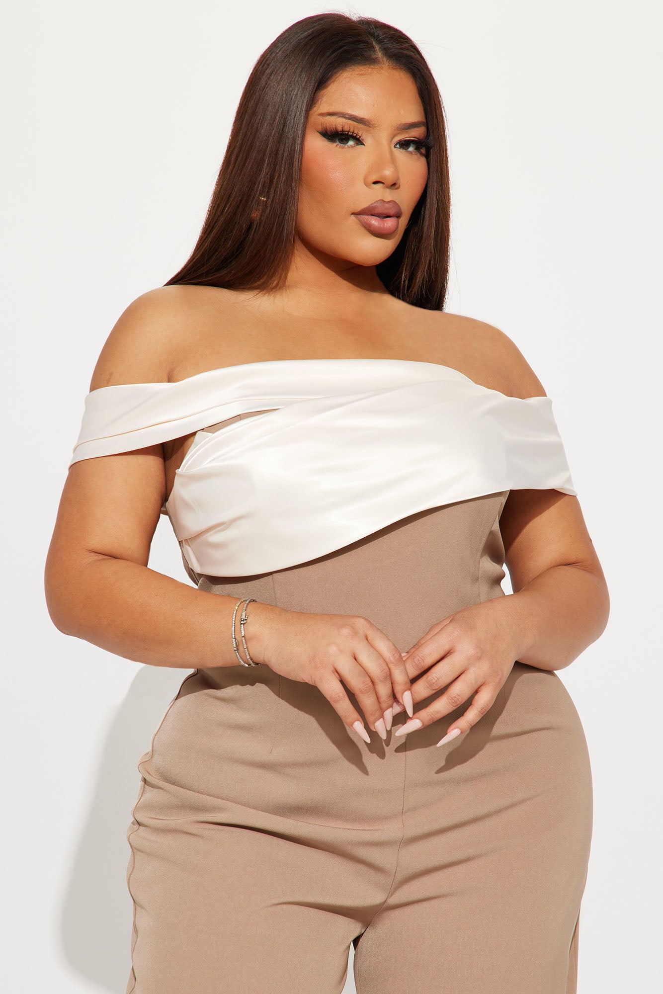 Be Yourself Jumpsuit  - Mocha/combo - Image 5